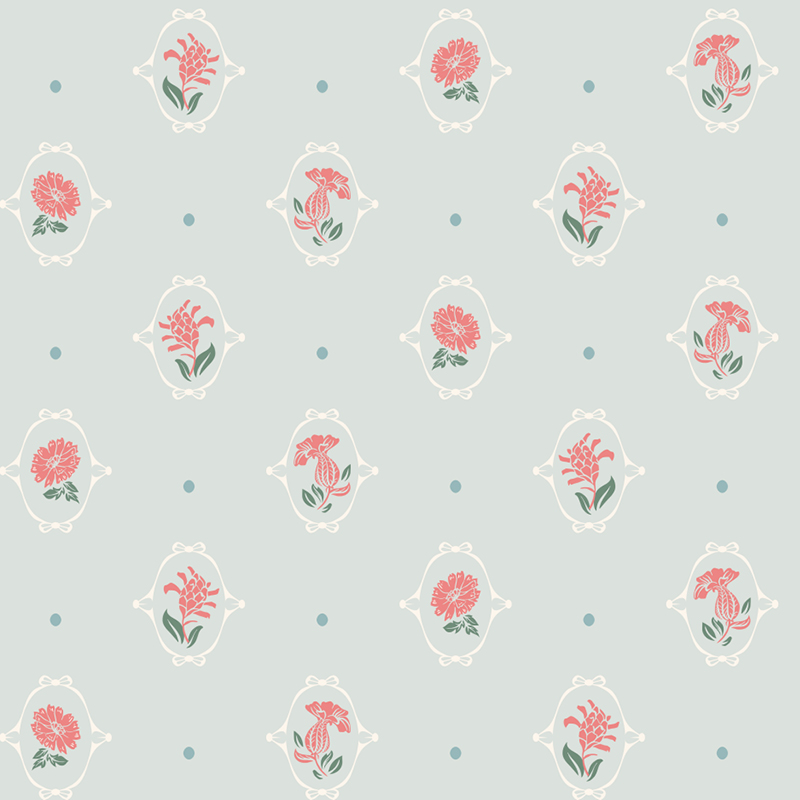 Bio Stoff  -  Botanical Cottage Floret mint