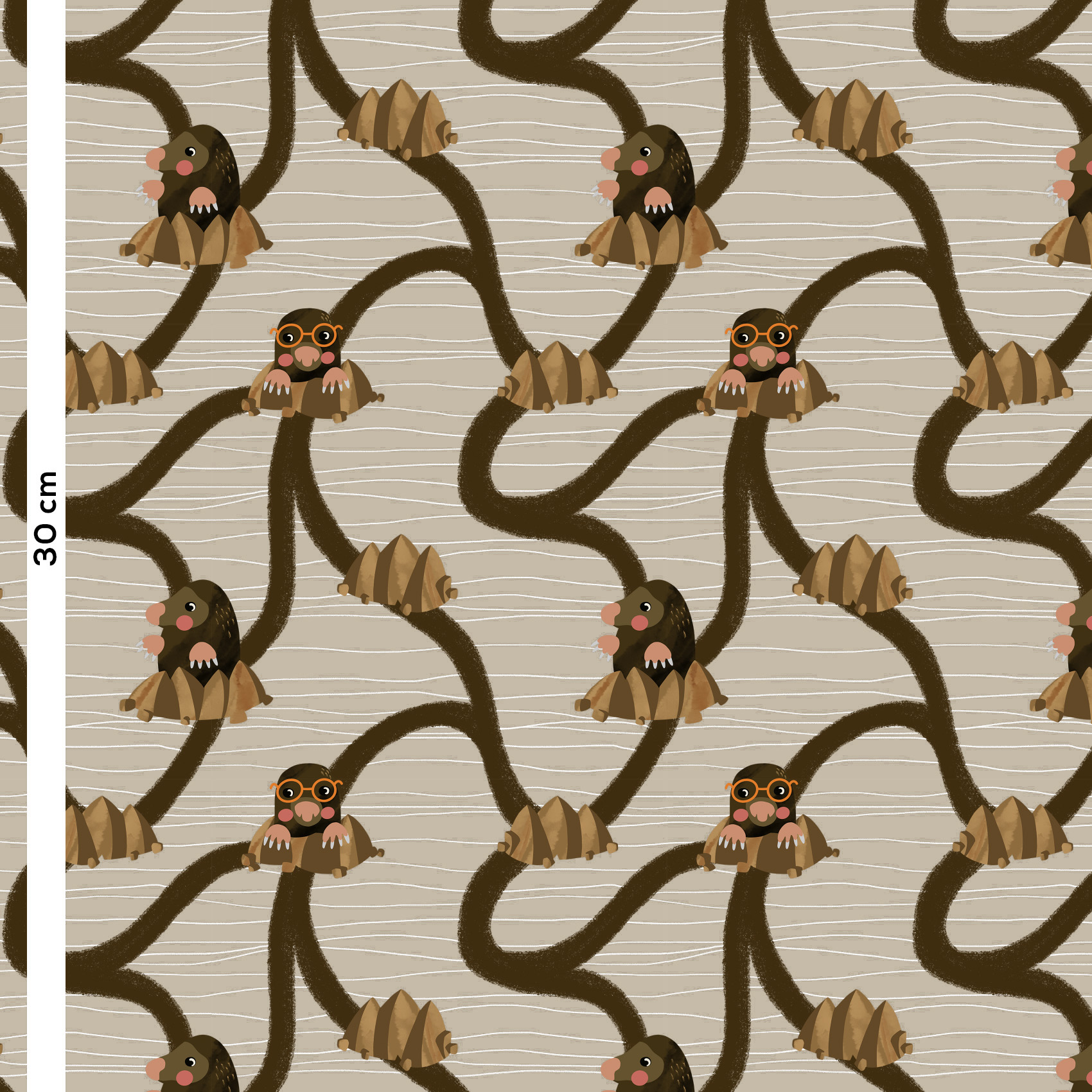 Organic fabric  -  Maulwurfsbau