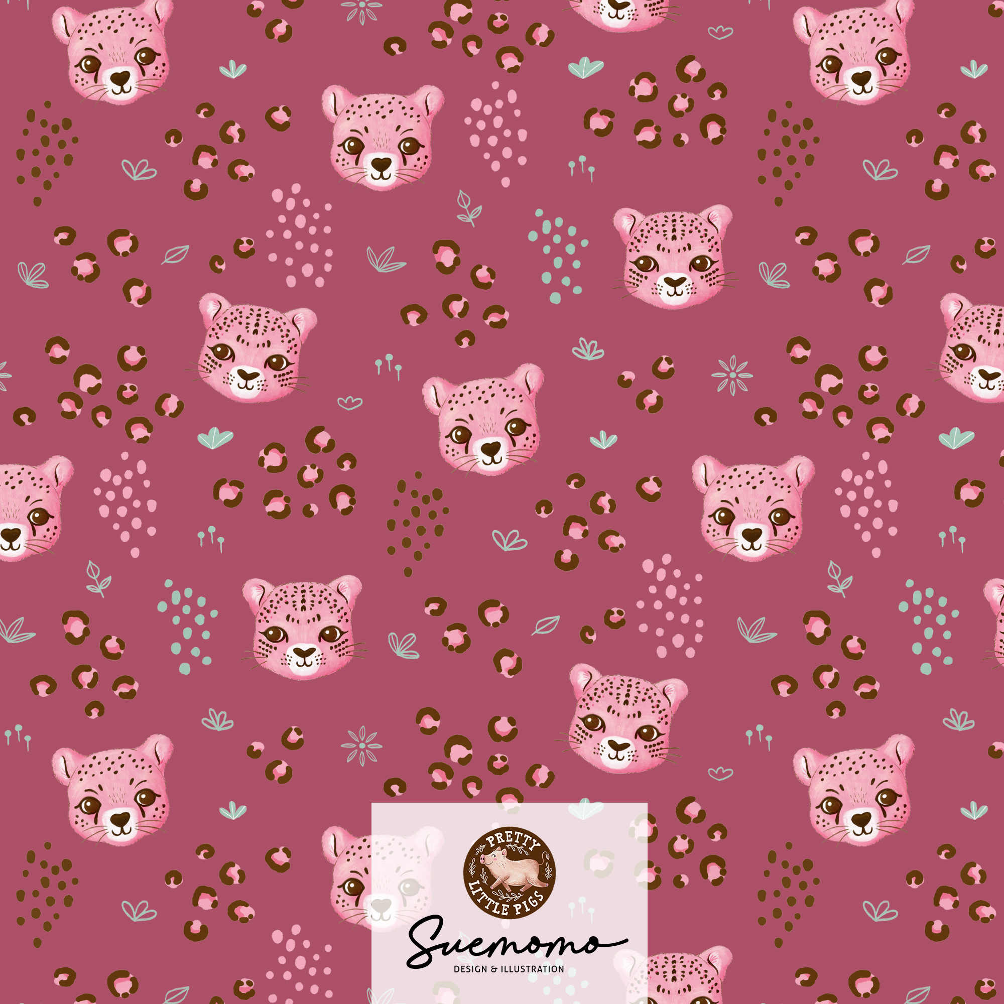 Cheetah Love pink berry