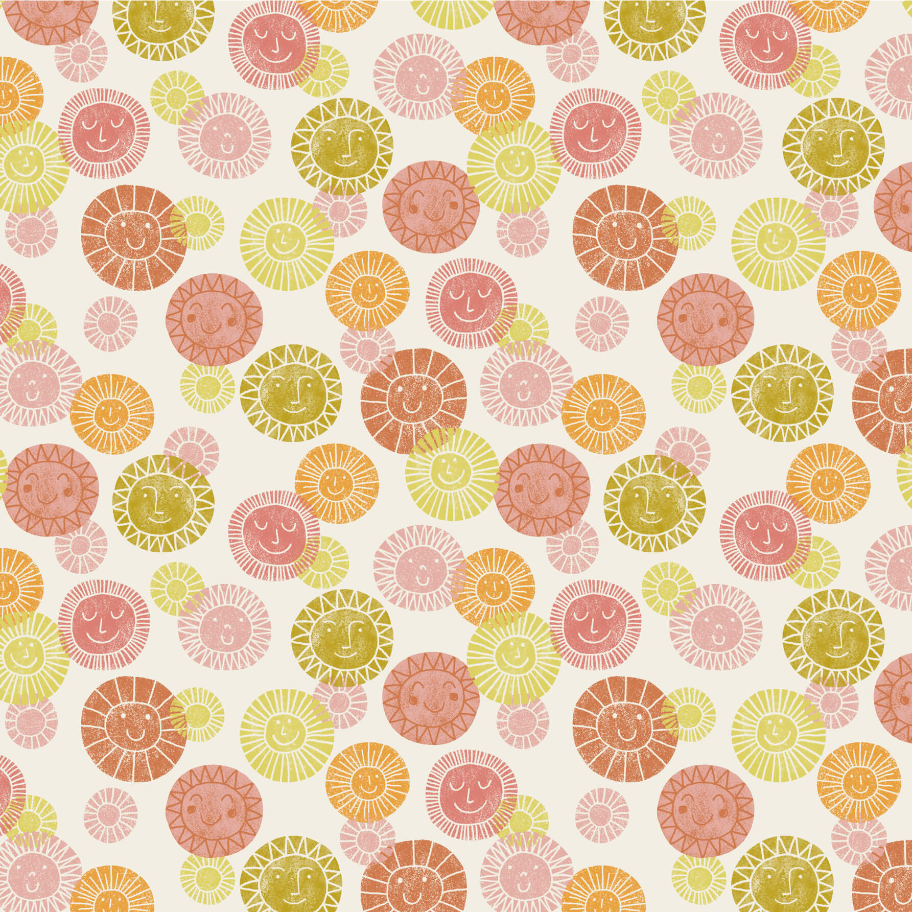 Bio Webware Stoff - Day - PetraCoumans, creme, orange, Sommer, gelb, 100% Bio-Baumwolle Bio Webware Stoff - Day - PetraCoumans, creme, orange, Sommer, gelb, 100% Bio-Baumwolle