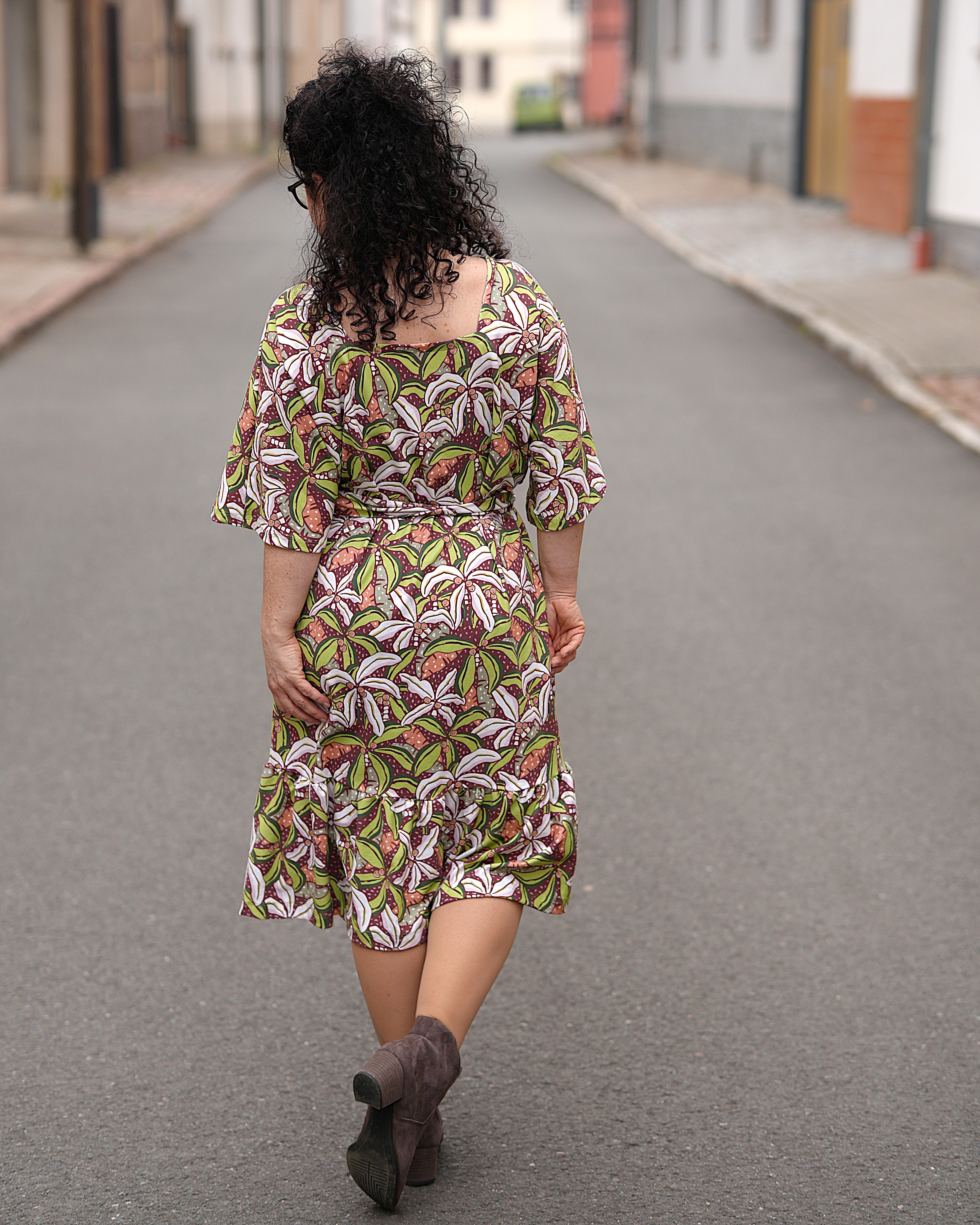 Bio Stoff  - Neo Tropica Palmen hellgrün