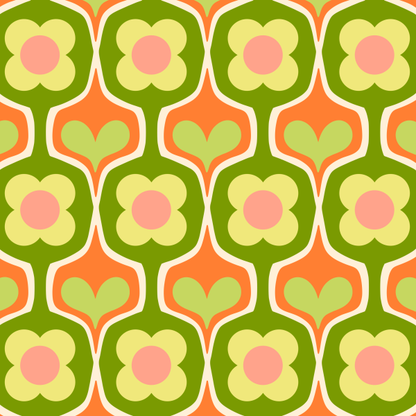 Organic fabric  - Kokkolores green