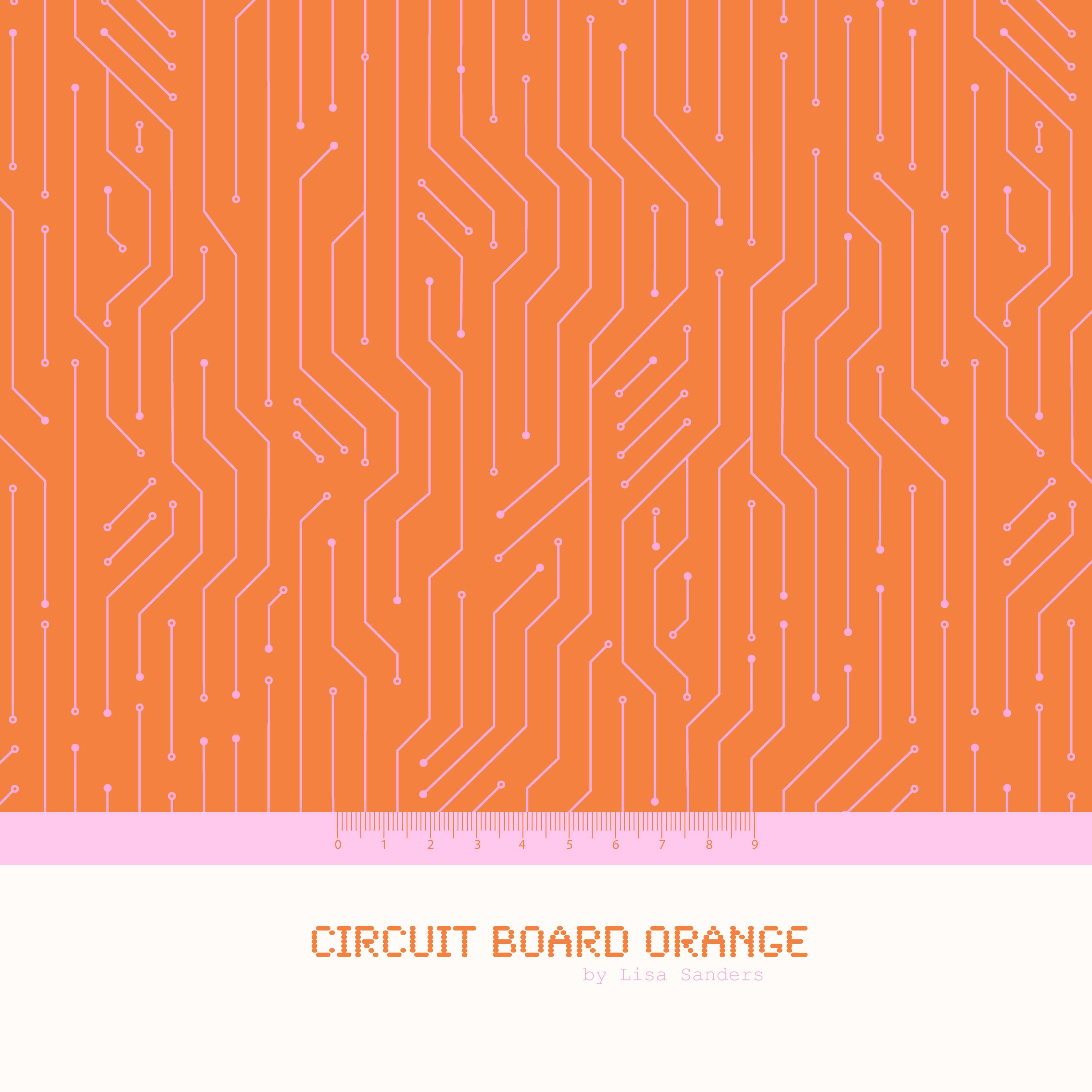 Circuit Board Orange