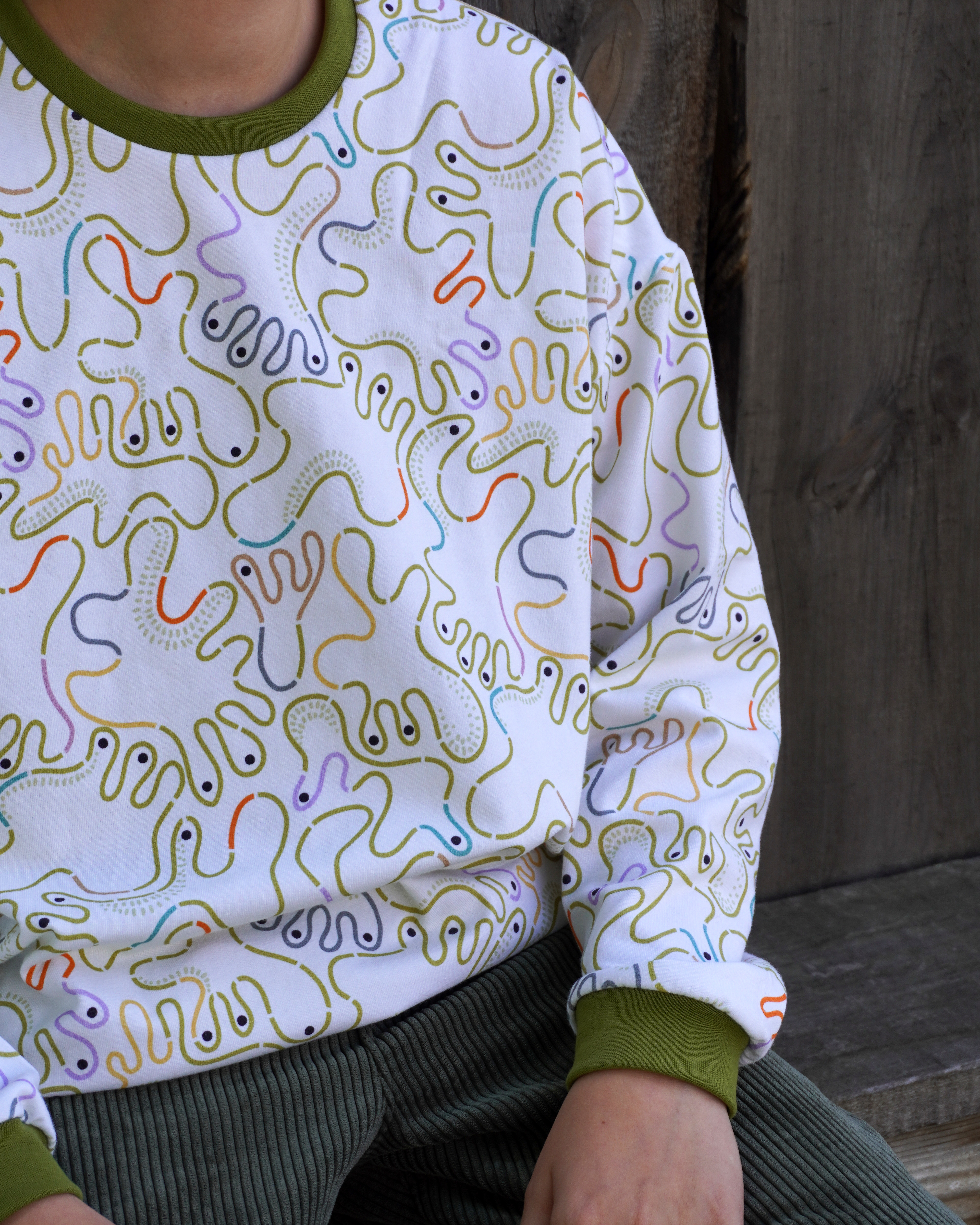 Organic fabric -  Kids Day Freak Out multicolor 
