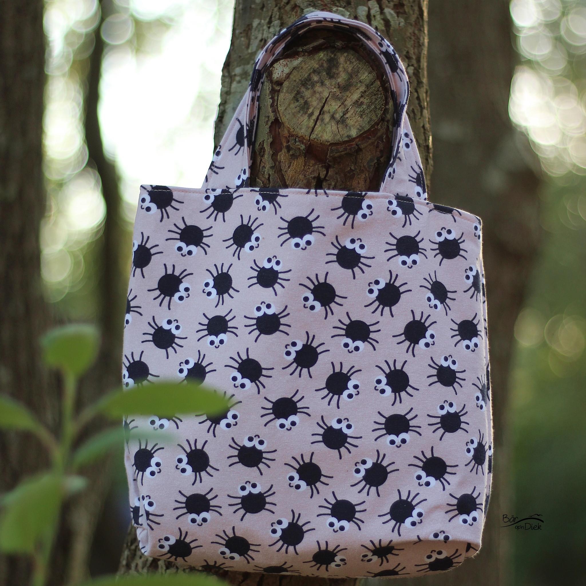 Bio Webware Stoff  -  Spinnen Gelborange  - KathrinWoo, Halloween, gelb, 100% Bio-Baumwolle