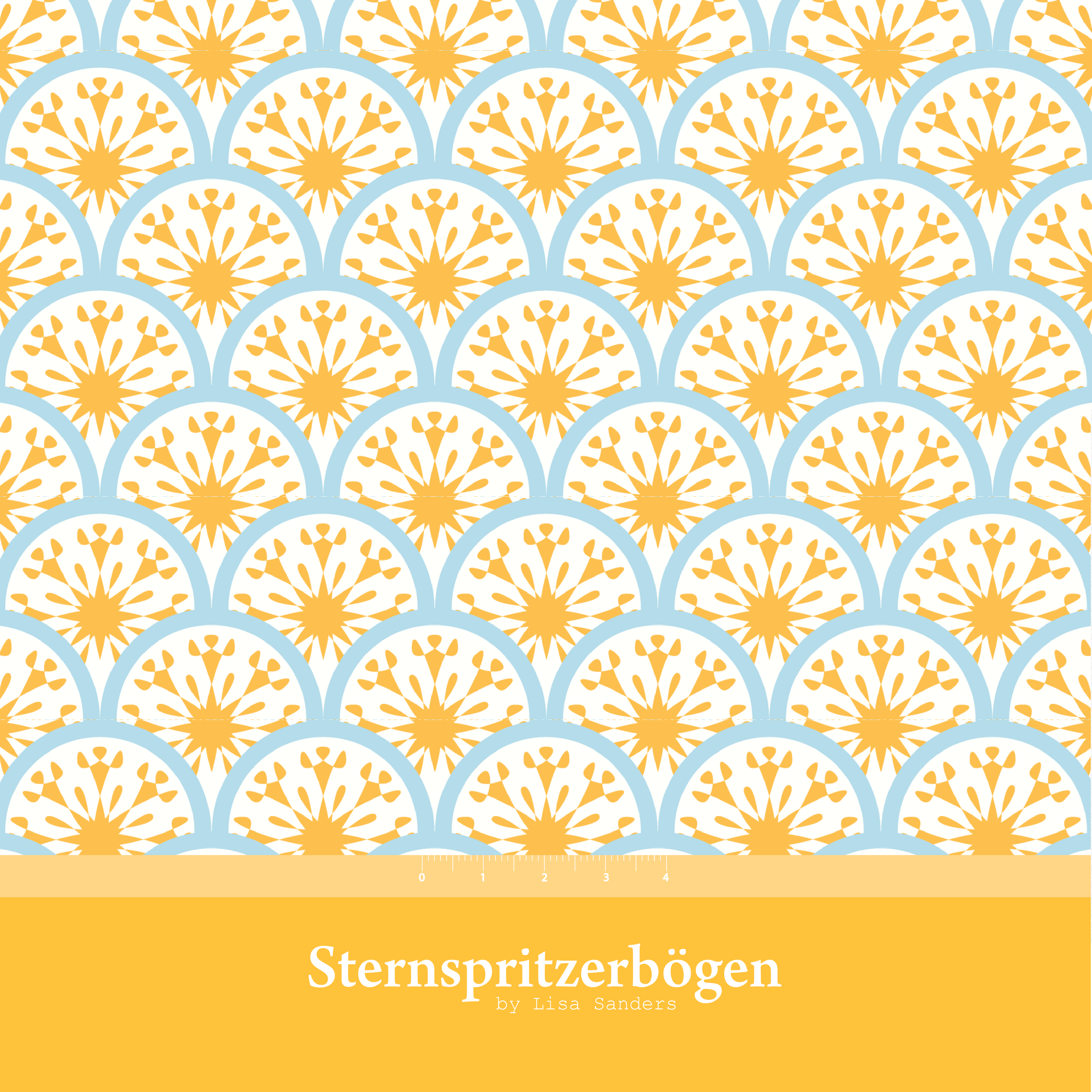Organic fabric -  Sternspitzbogen yellow