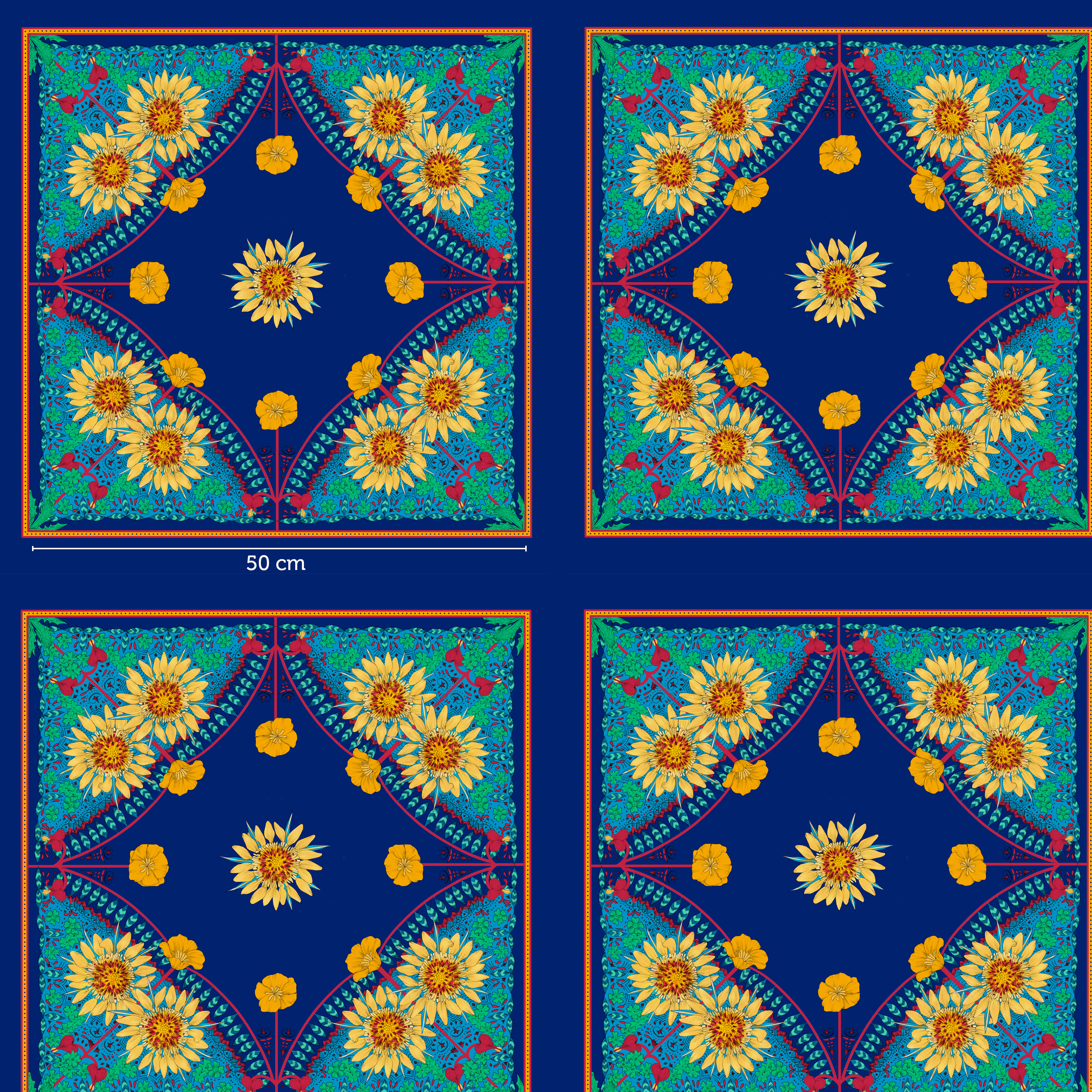 Bandana, blau, Webware Bandana, blau, Webware