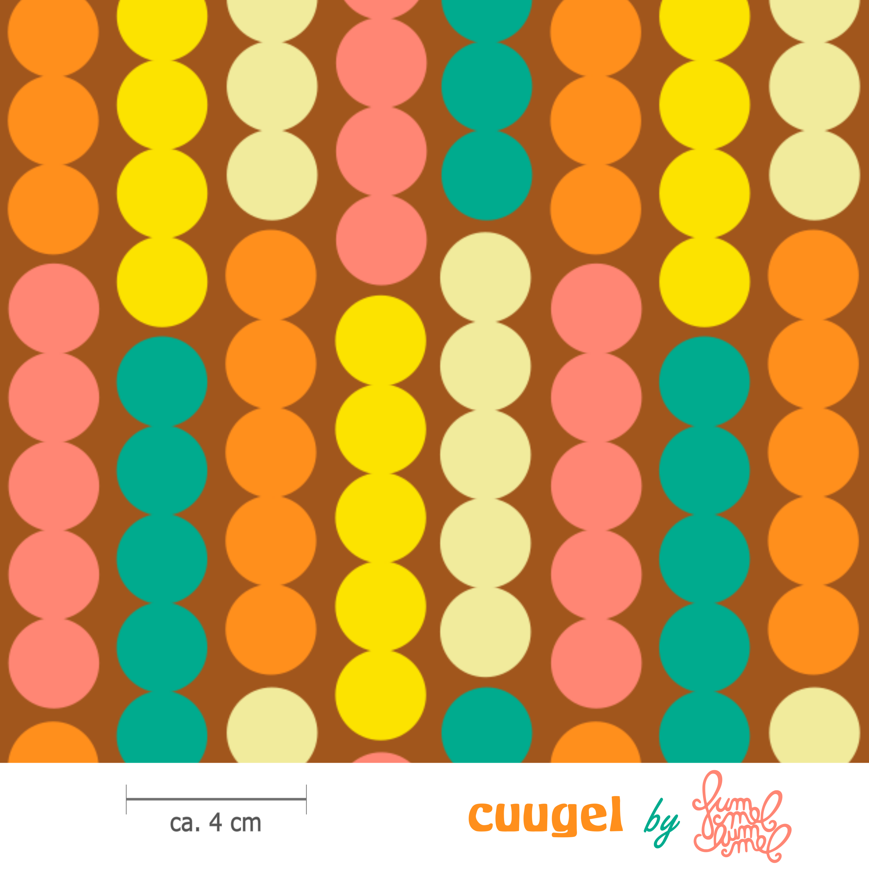 Bio Stoff - Cuugel Orange von Fummelhummel in orange