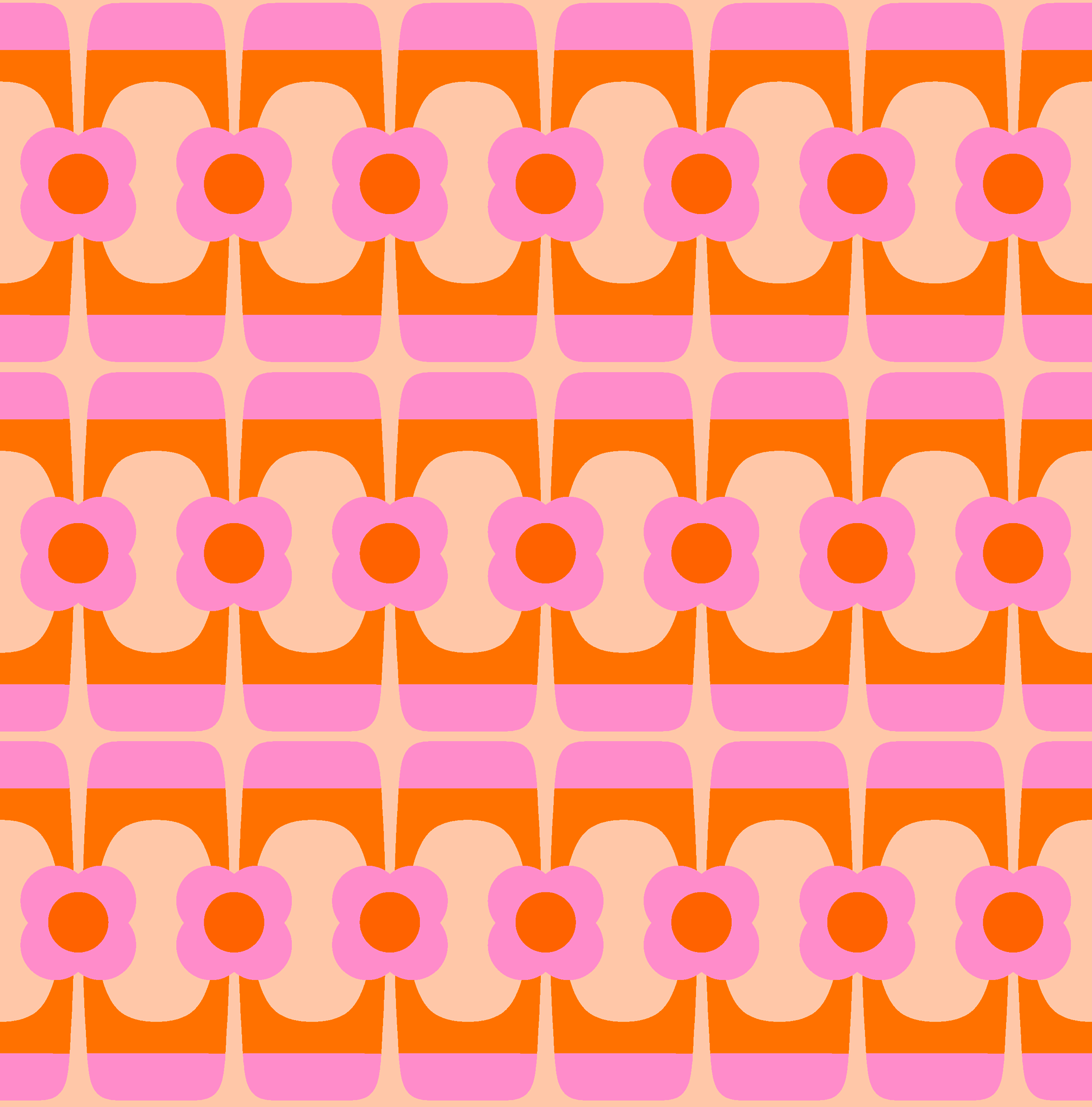 Bio Stoff - Ommi Pink von Fummelhummel in pink-orange
