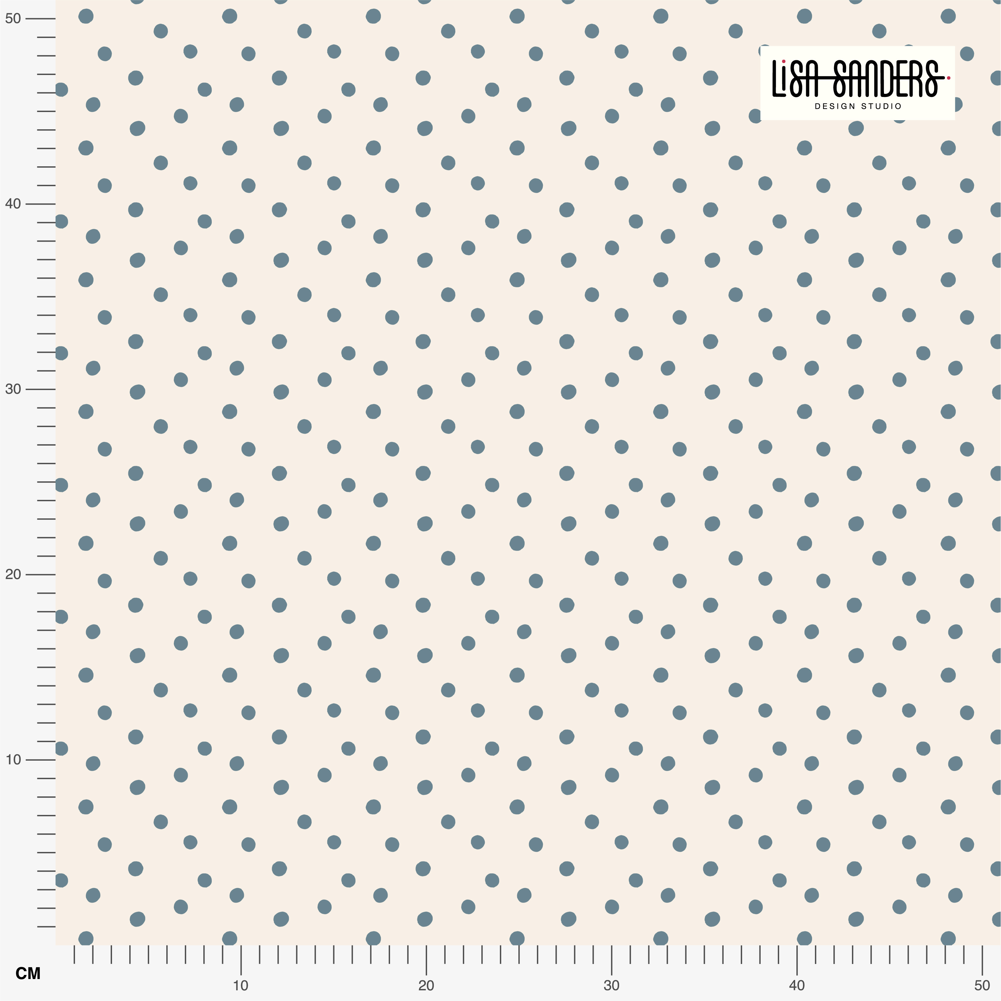 Bio Stoff  -  Freche Möwen Dots rauchblau