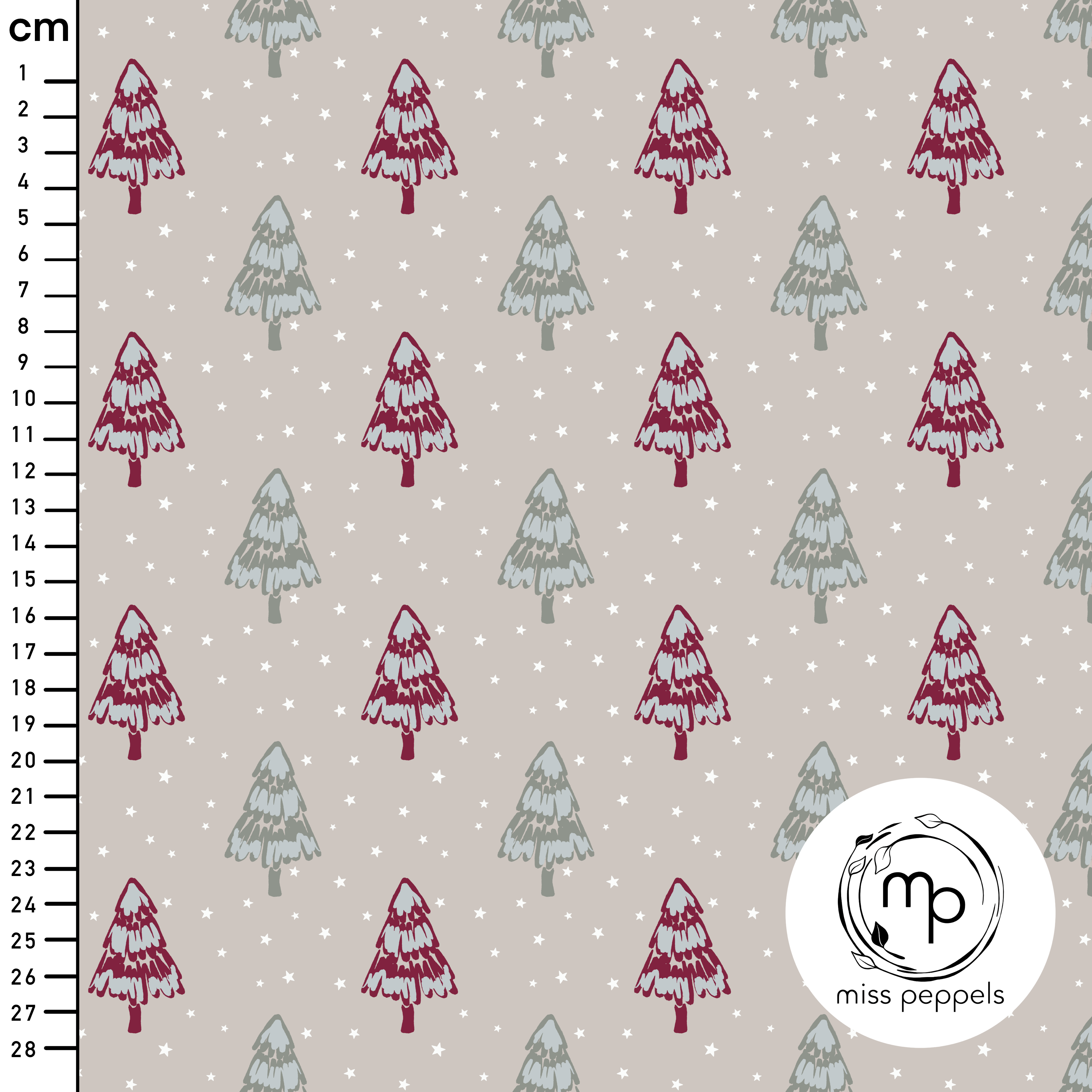 Bio Fabric - Pine Forest pink