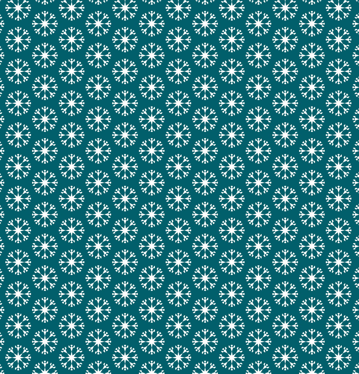 Scuba Stoff  -  Schneeflocke Petrol  - LisaSanders, petrol, Breite 150 cm