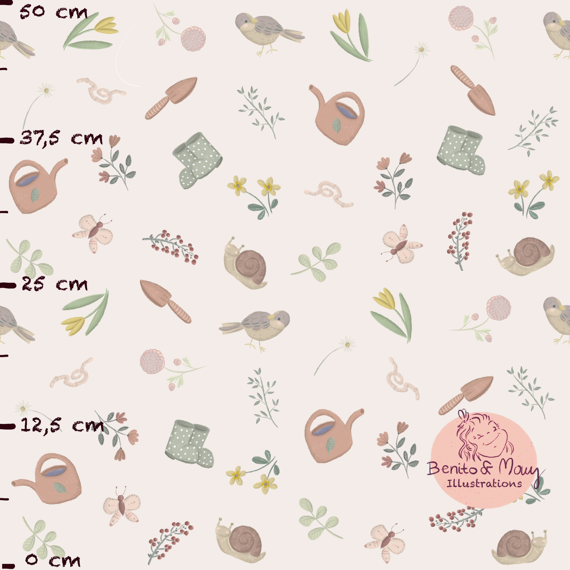 Bio Stoff  - Frühlingsgefühle rosa