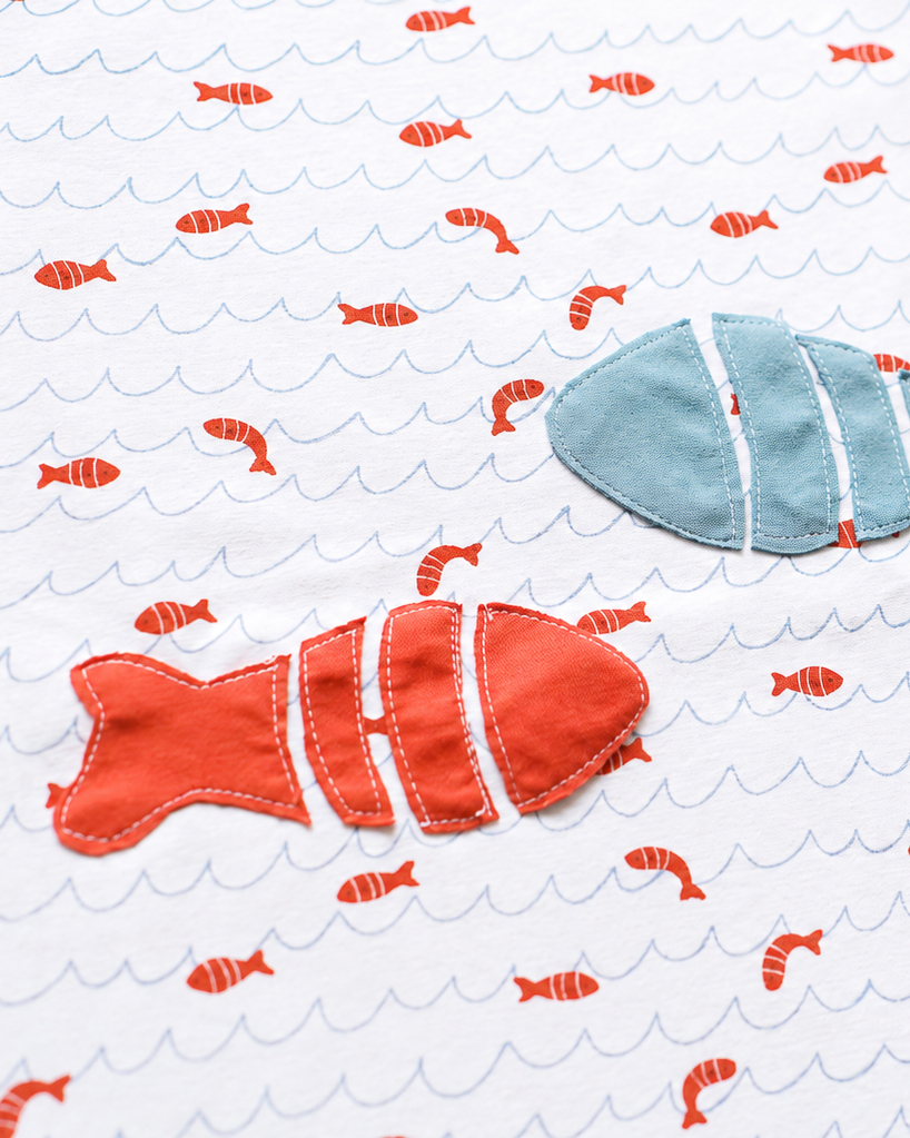 Bio Fabric - Tag am Meer Fische