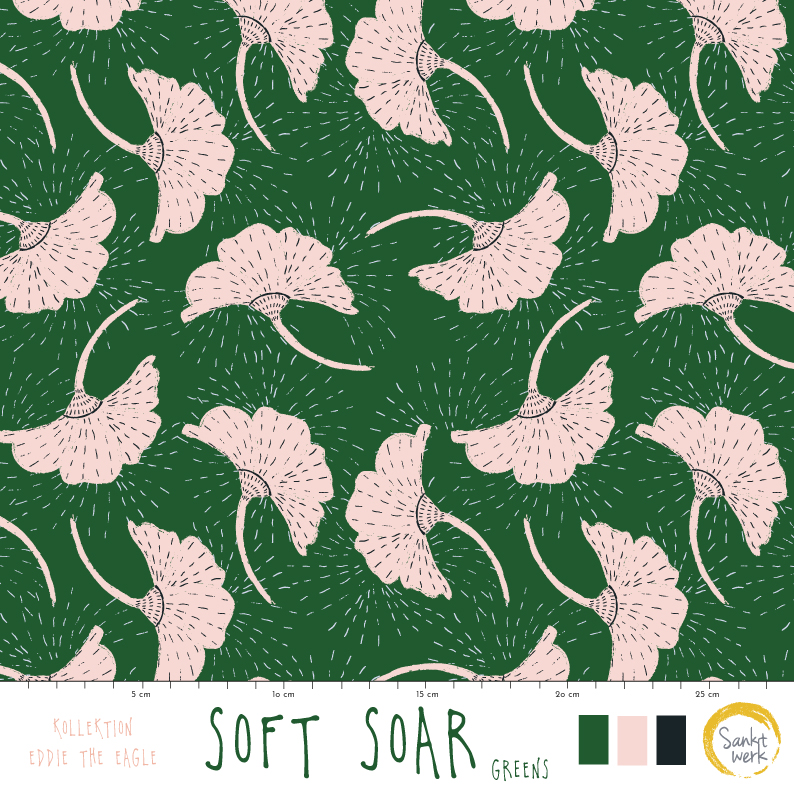 Bio Stoff - Soft Soar Greens von Sanktwerk in grün