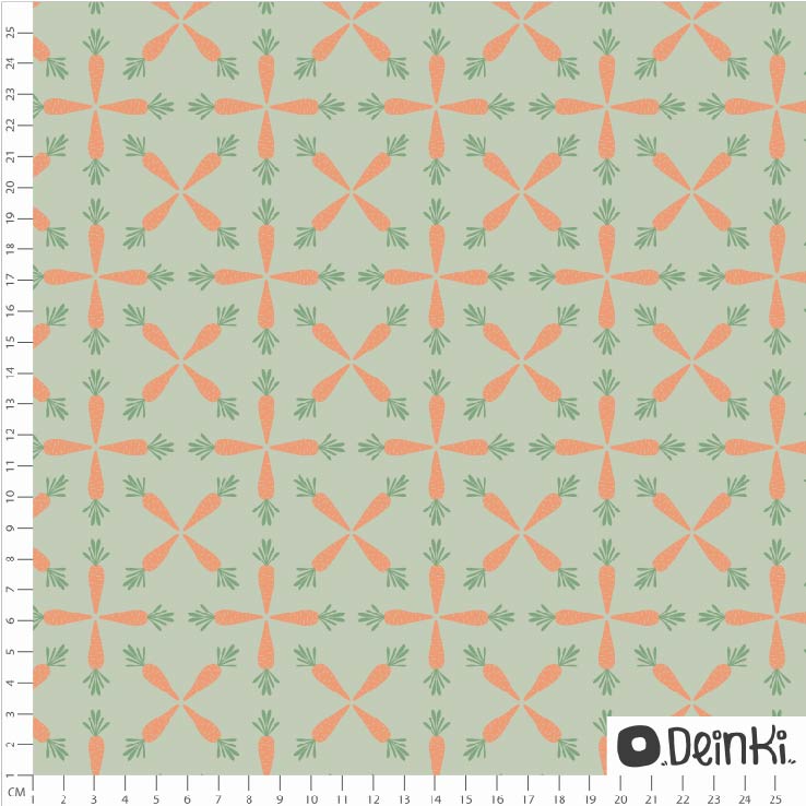 Bio Webware Stoff - Folk Möhren grün - Deinki, grün, Ostern 100% Bio-Baumwolle Bio Webware Stoff - Folk Möhren grün - Deinki, grün, Ostern 100% Bio-Baumwolle