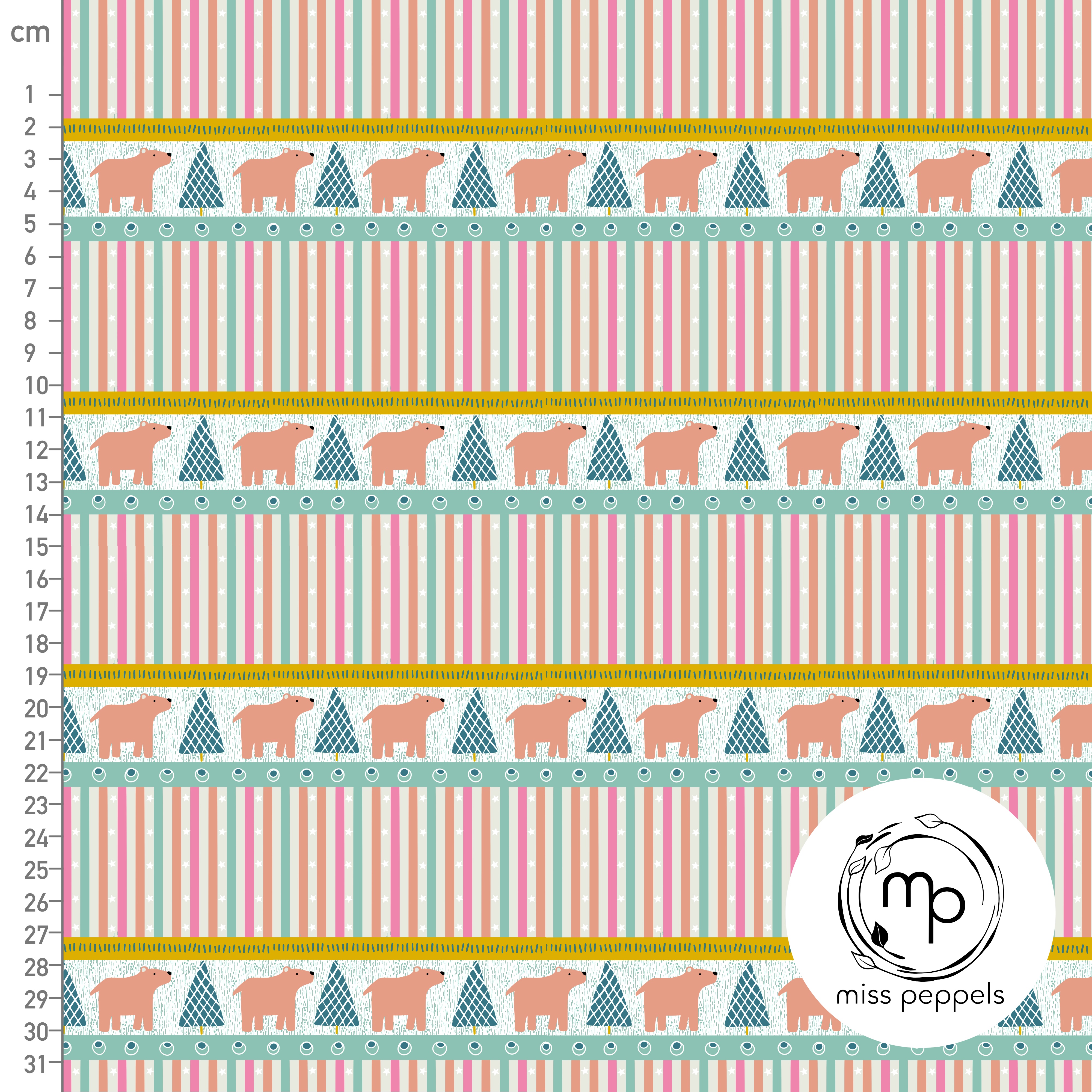 Bio Webware Stoff - Bären Weg Bunt - misspeppels, Winter, Kinder, bunt, 100% Bio-Baumwolle Bio Webware Stoff - Bären Weg Bunt - misspeppels, Winter, Kinder, bunt, 100% Bio-Baumwolle