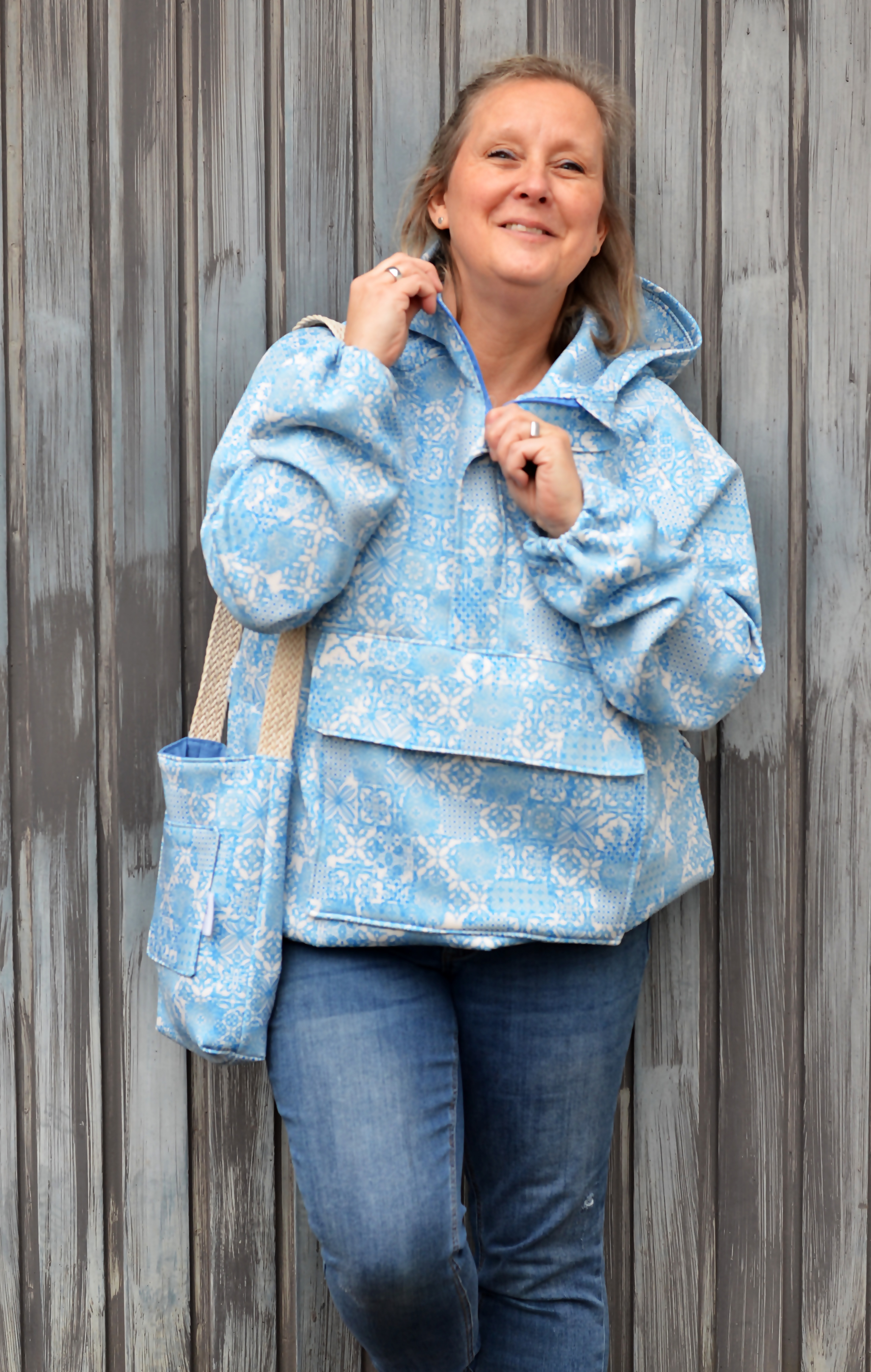 Ogranic fabric - Alte Fliesen Mustermix mint