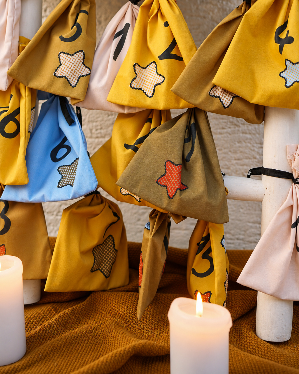 Bio Stoff  - Adventskalender Sterne