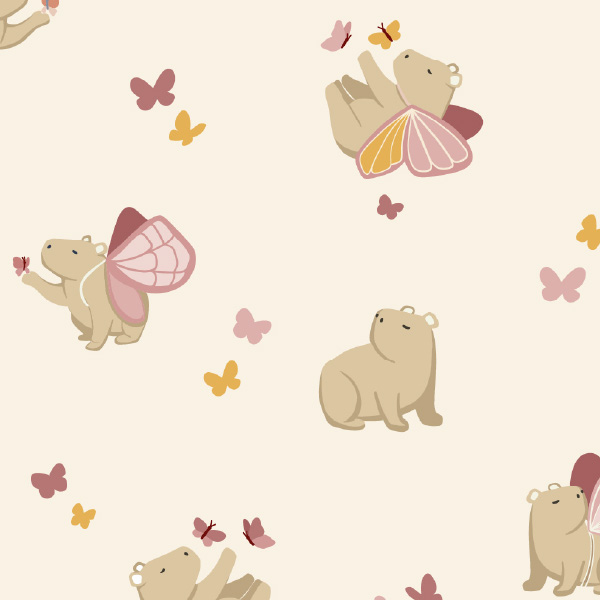 Bio Stoff  -  Butterfly Garden Schmetterbär