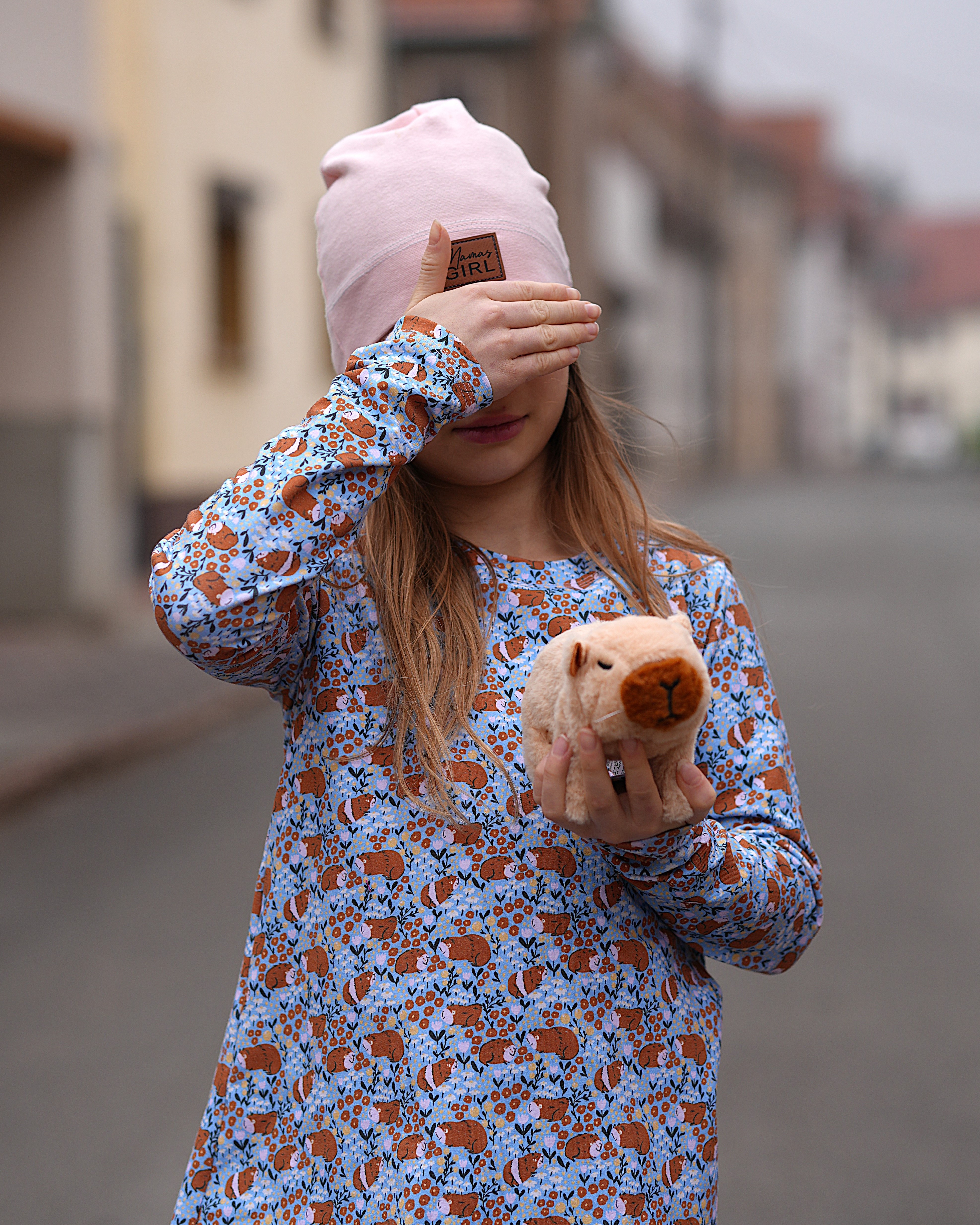 Organic Fabric  - Guinea Garden Skyblue