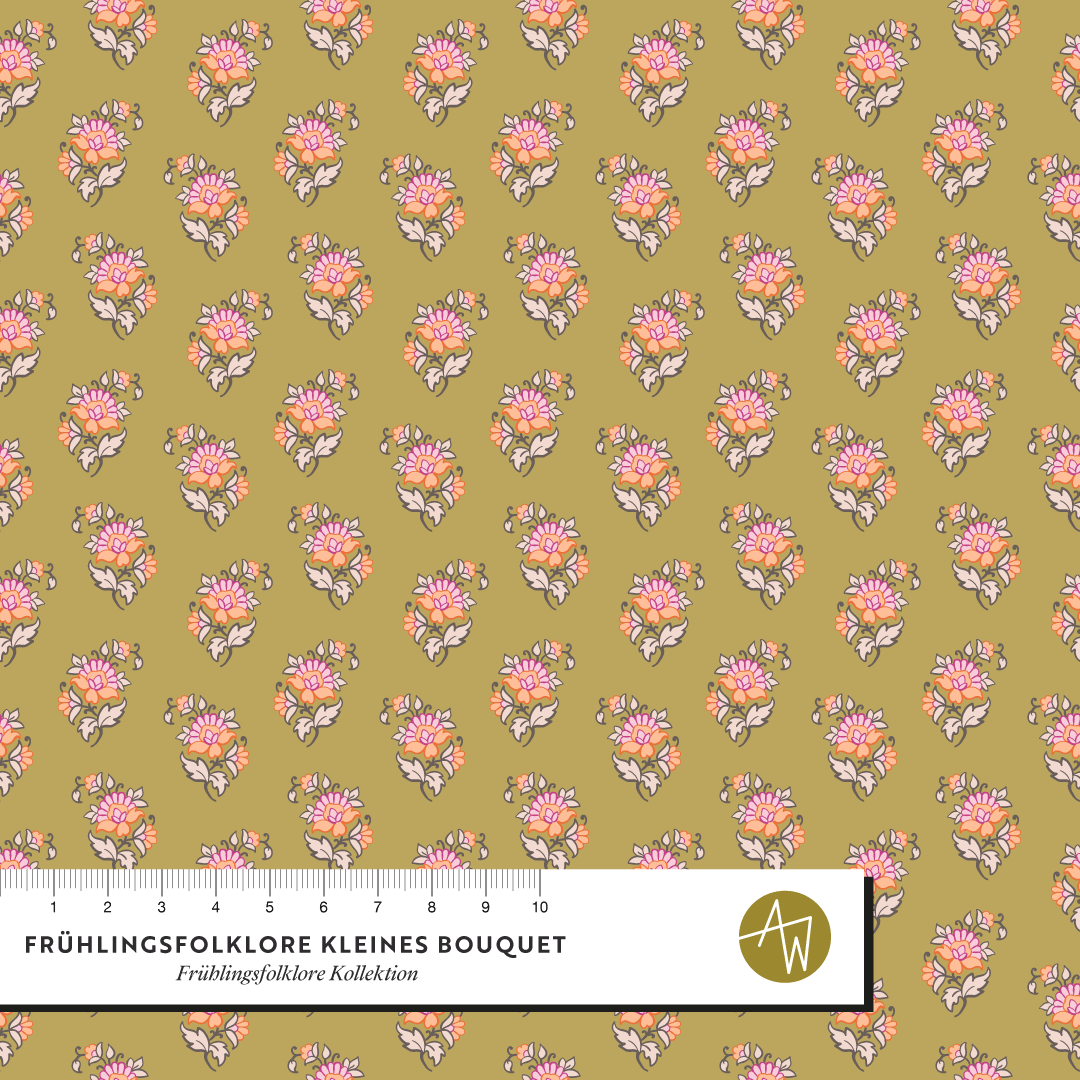 Bio Stoff  - Frühlingsfolklore Kleines Bouquet