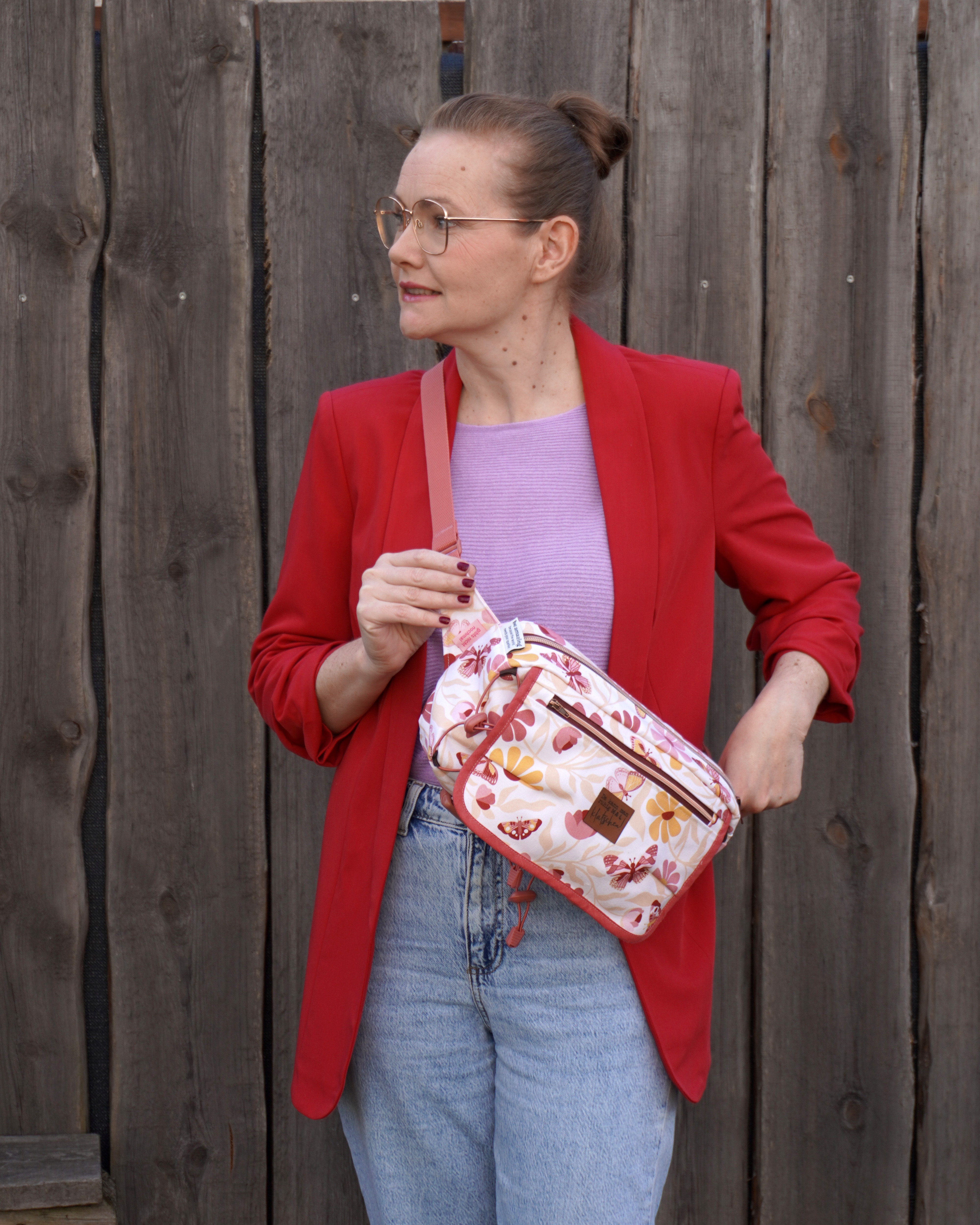 Bio Stoff  - Butterfly Garden Blütenflug