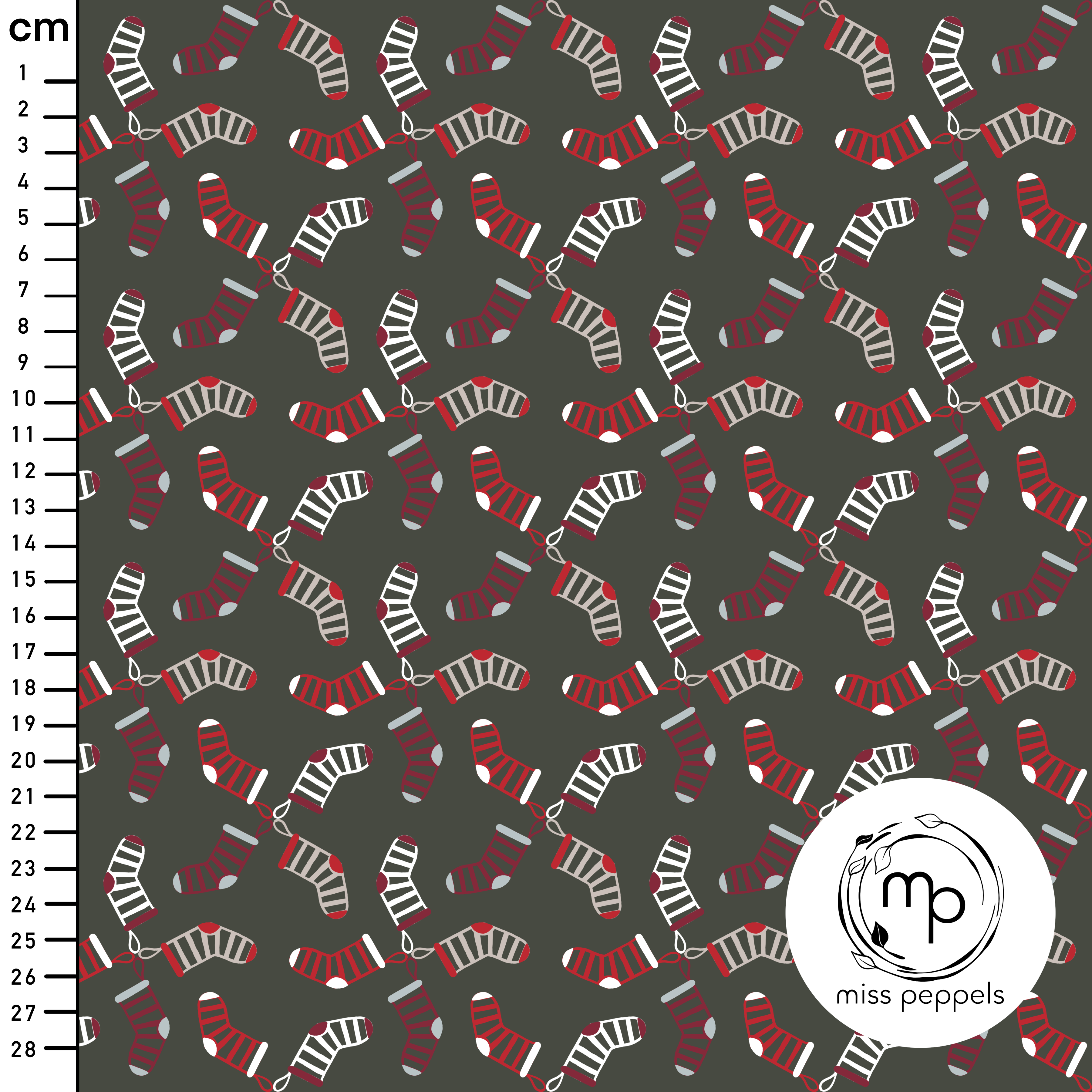 Organic fabric - Socken green - misspeppels