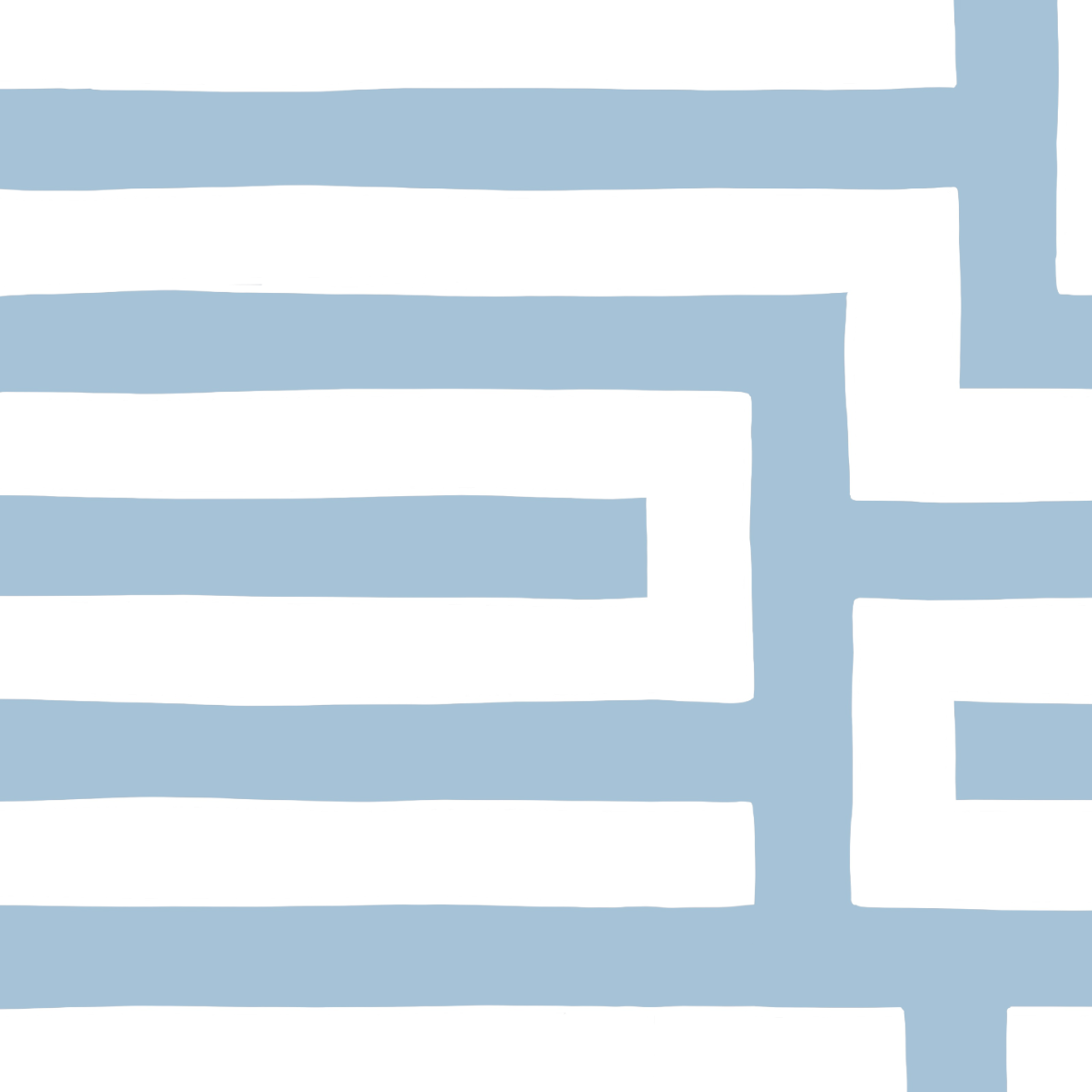 Bio Stoff - Gleichklang Horizontalstreifen blau