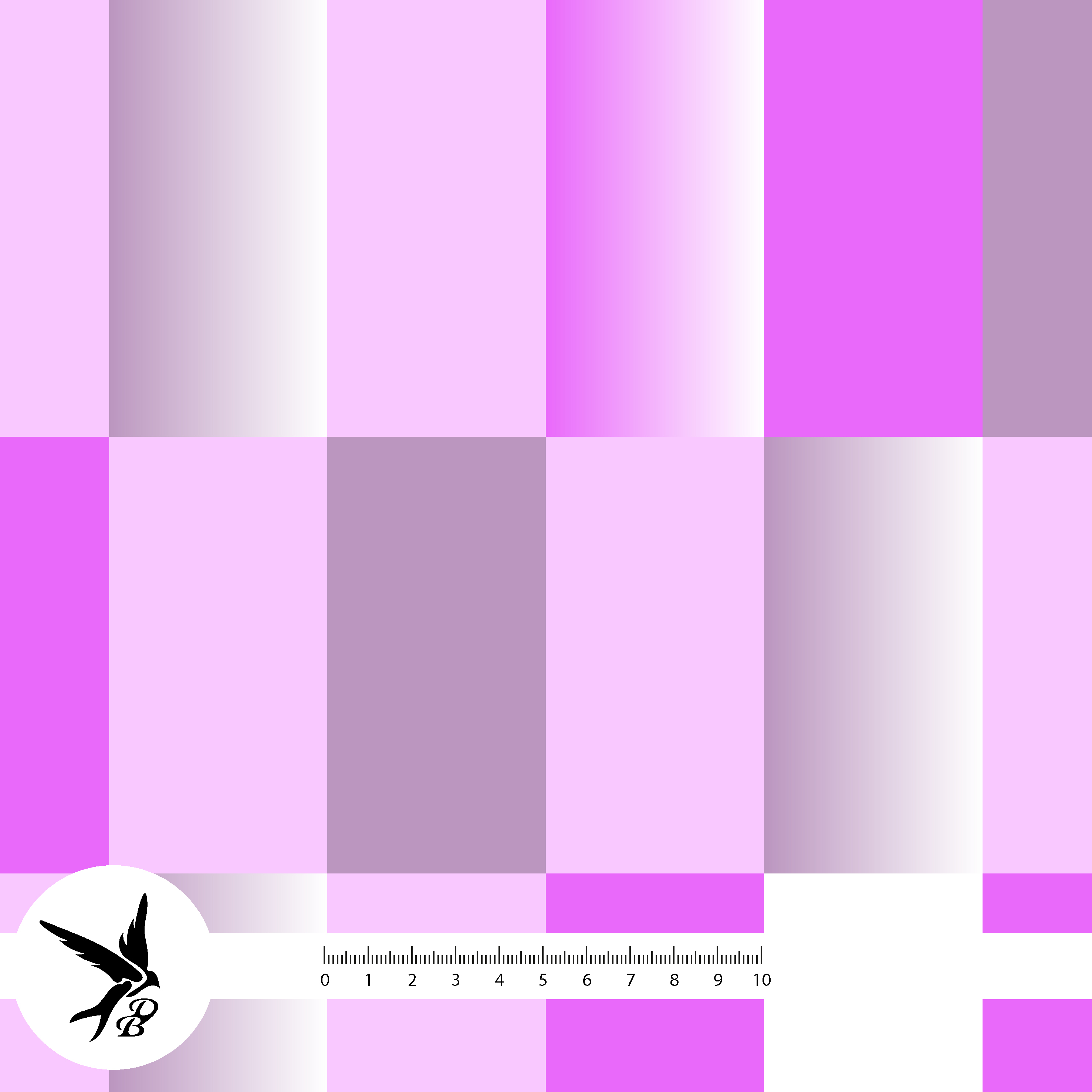 Bio Stoff  - Prism Glow Karo Pink - DanielaBonn, bunt, Geometrische Muster