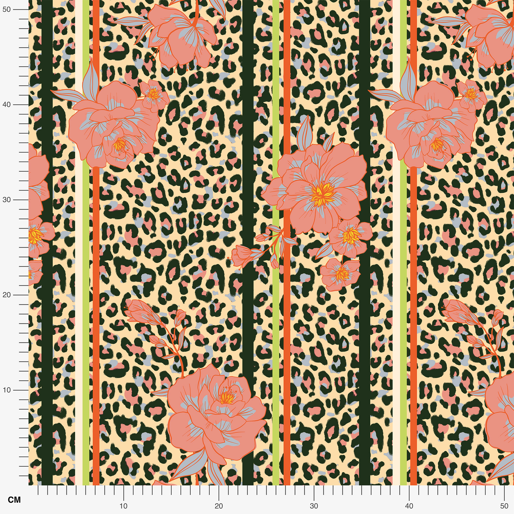 Bio Stoff  -  LeoFlower rosa