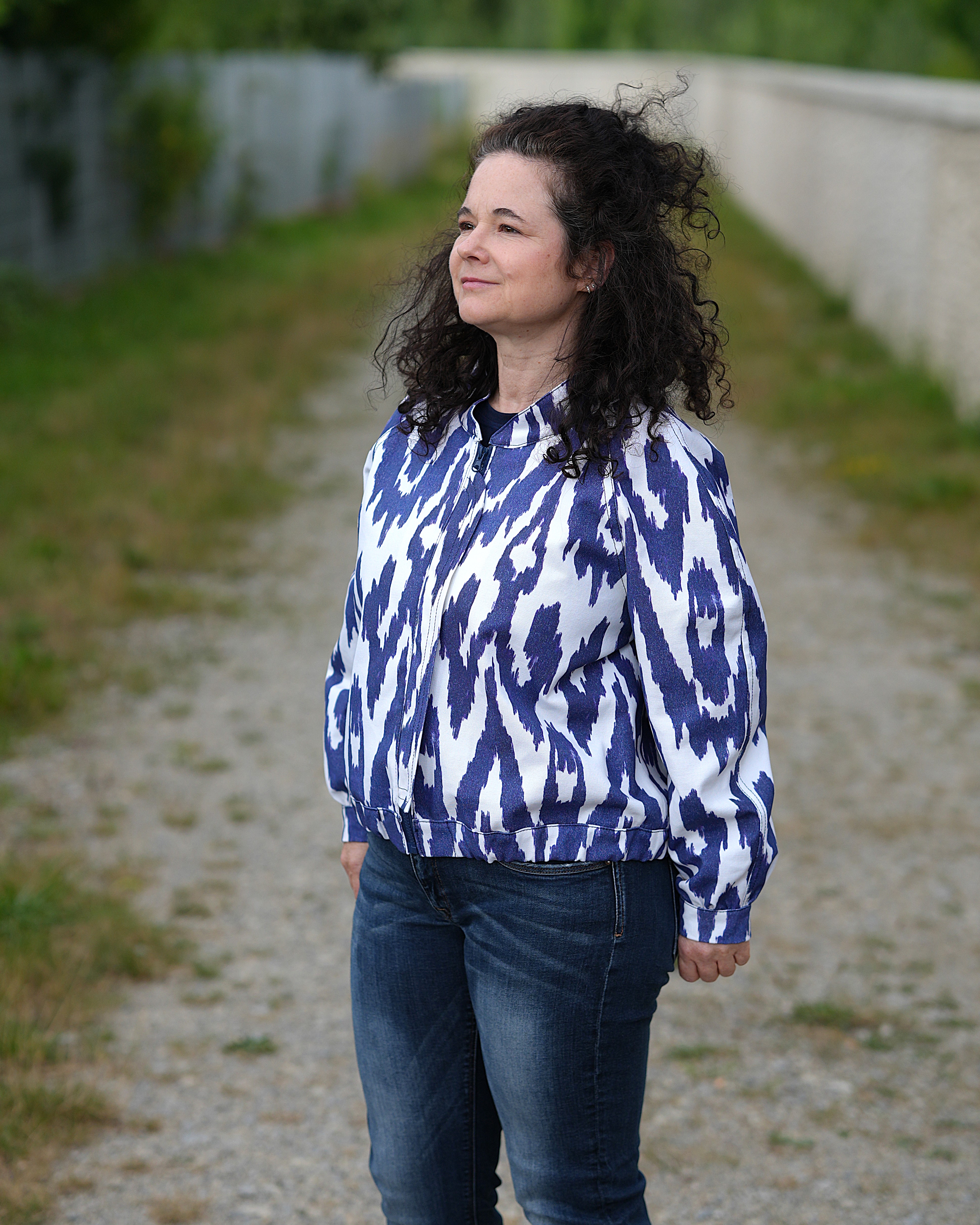 Organic fabric - Abstract Denim