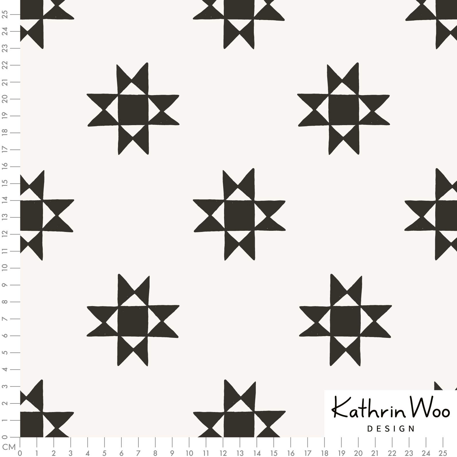 Bio Stoff - Winterstern beige, dunkelgrau