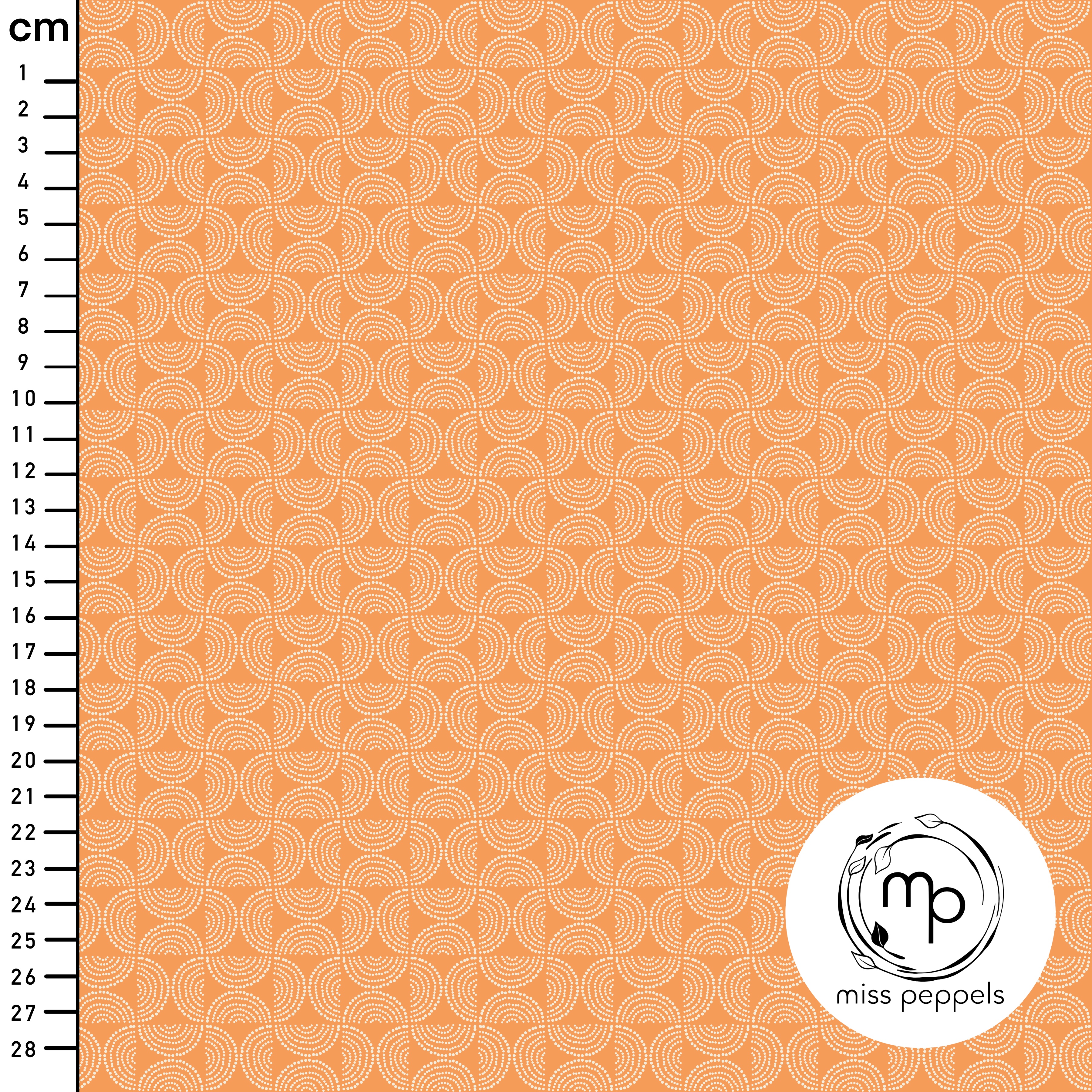 Bio Stoff - Bogen Gelb Small von misspeppels in orange