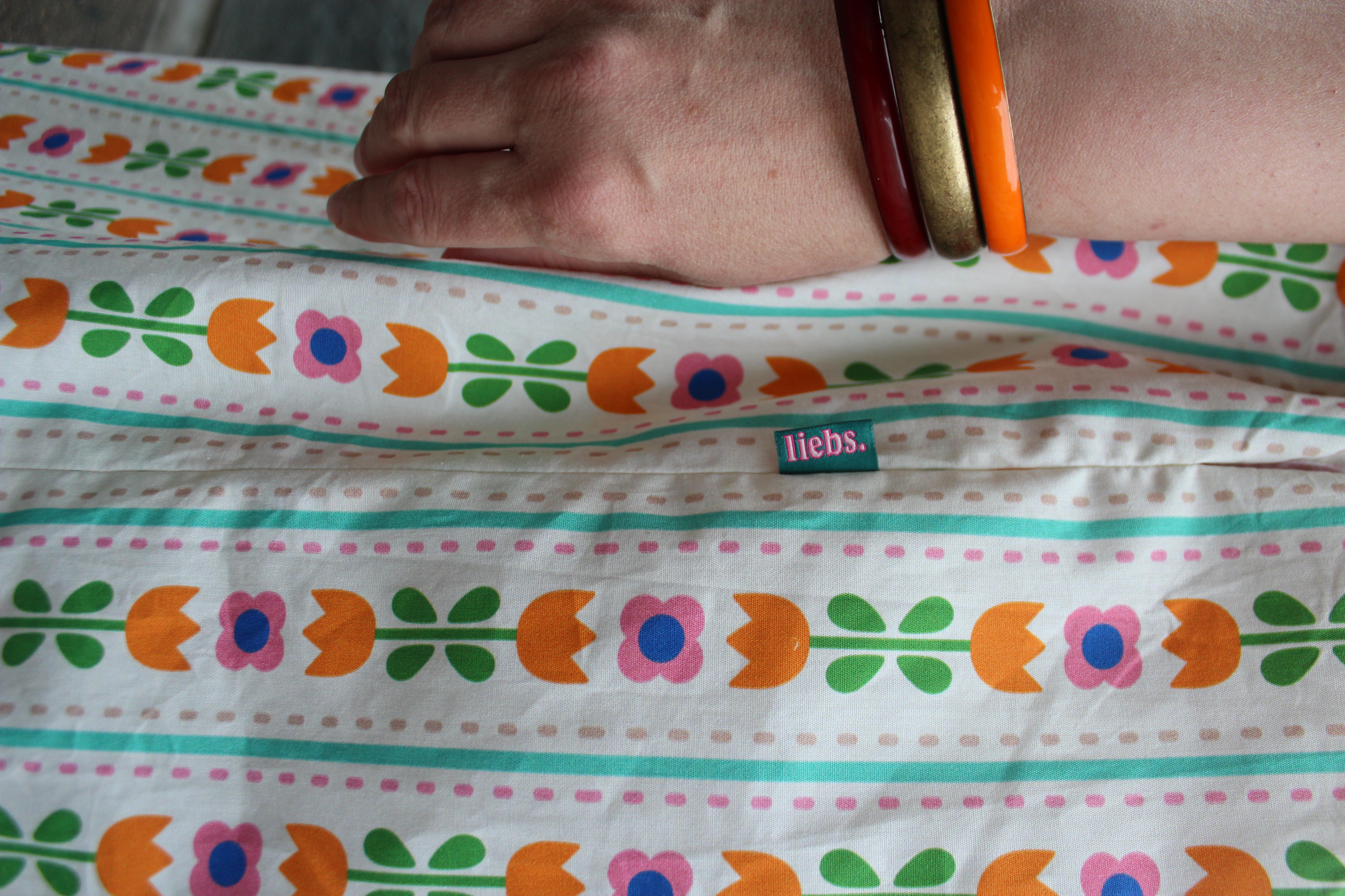 Organic fabric  -  Rosalie pink