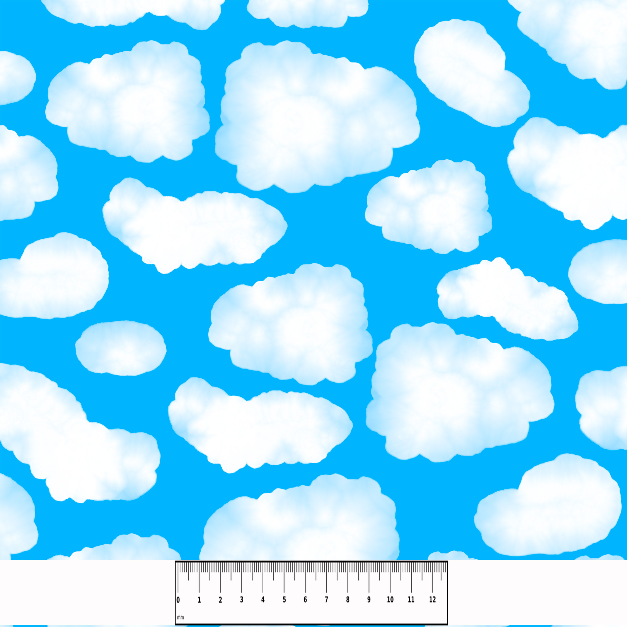 Bio Webware Stoff - Clouds Day - KimbusMom, blau, Halloween, Wetter, 100% Bio-Baumwolle Bio Webware Stoff - Clouds Day - KimbusMom, blau, Halloween, Wetter, 100% Bio-Baumwolle