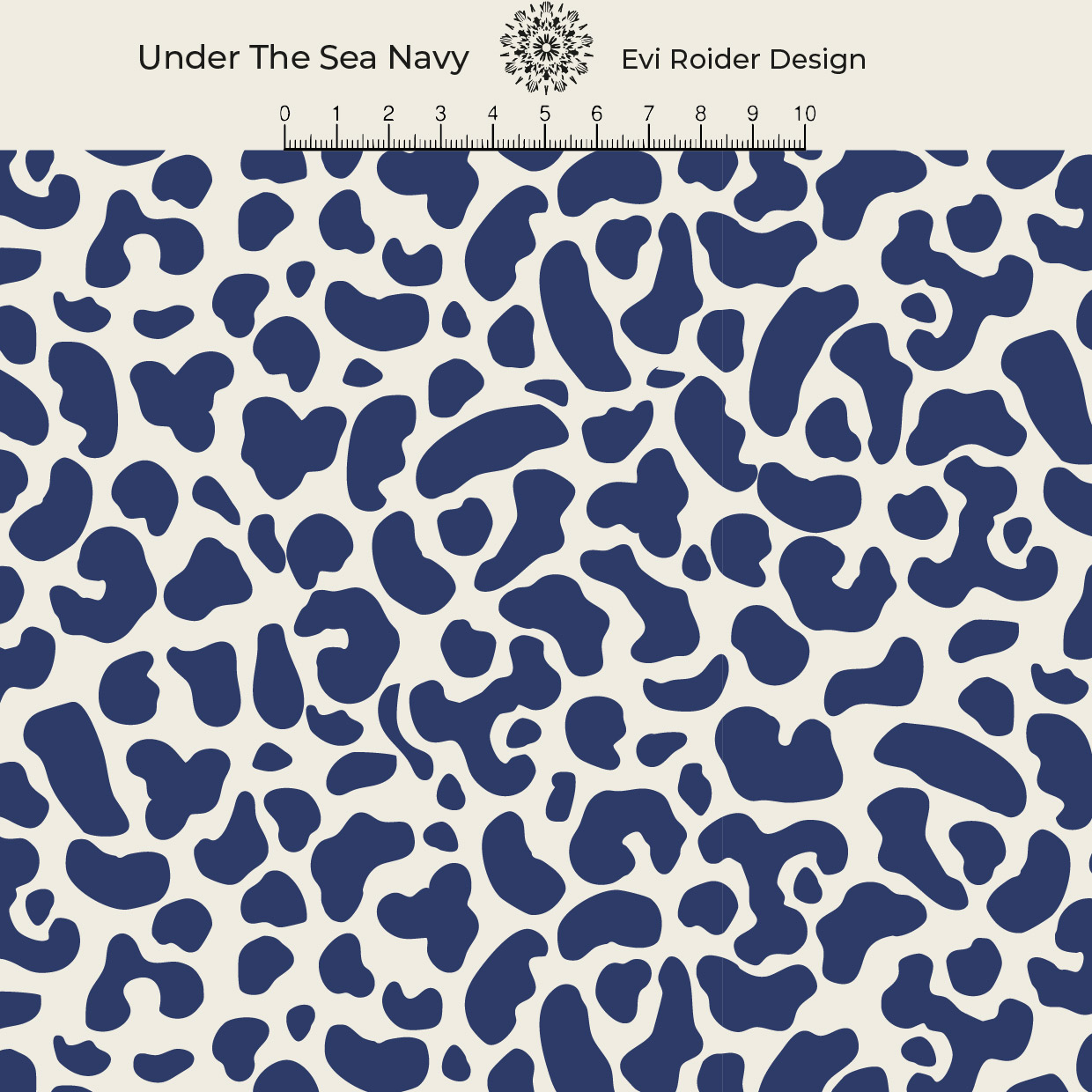 Bio Stoff - Under The Sea Navy von Evi Roider in blau