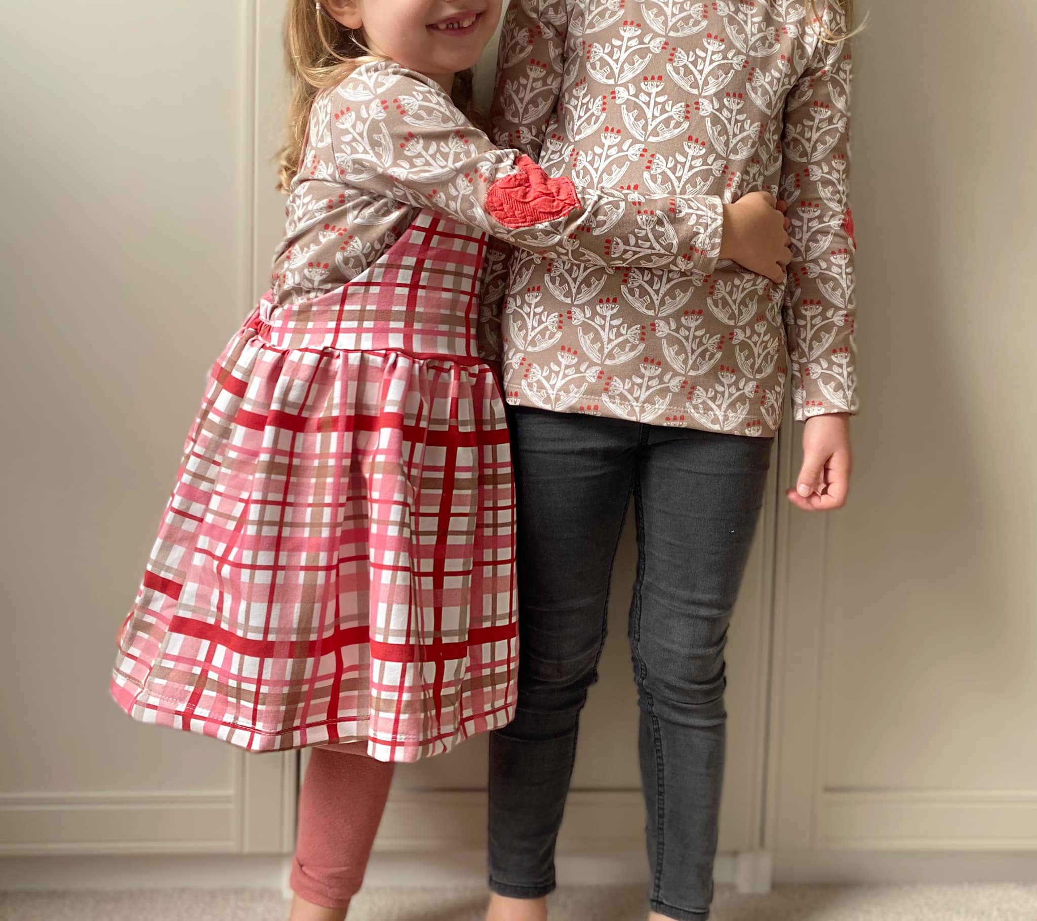 Bio Webware Stoff  - Black Forest X Mas Winter Tartan - Annick, rosa, kariert, 100% Bio-Baumwolle