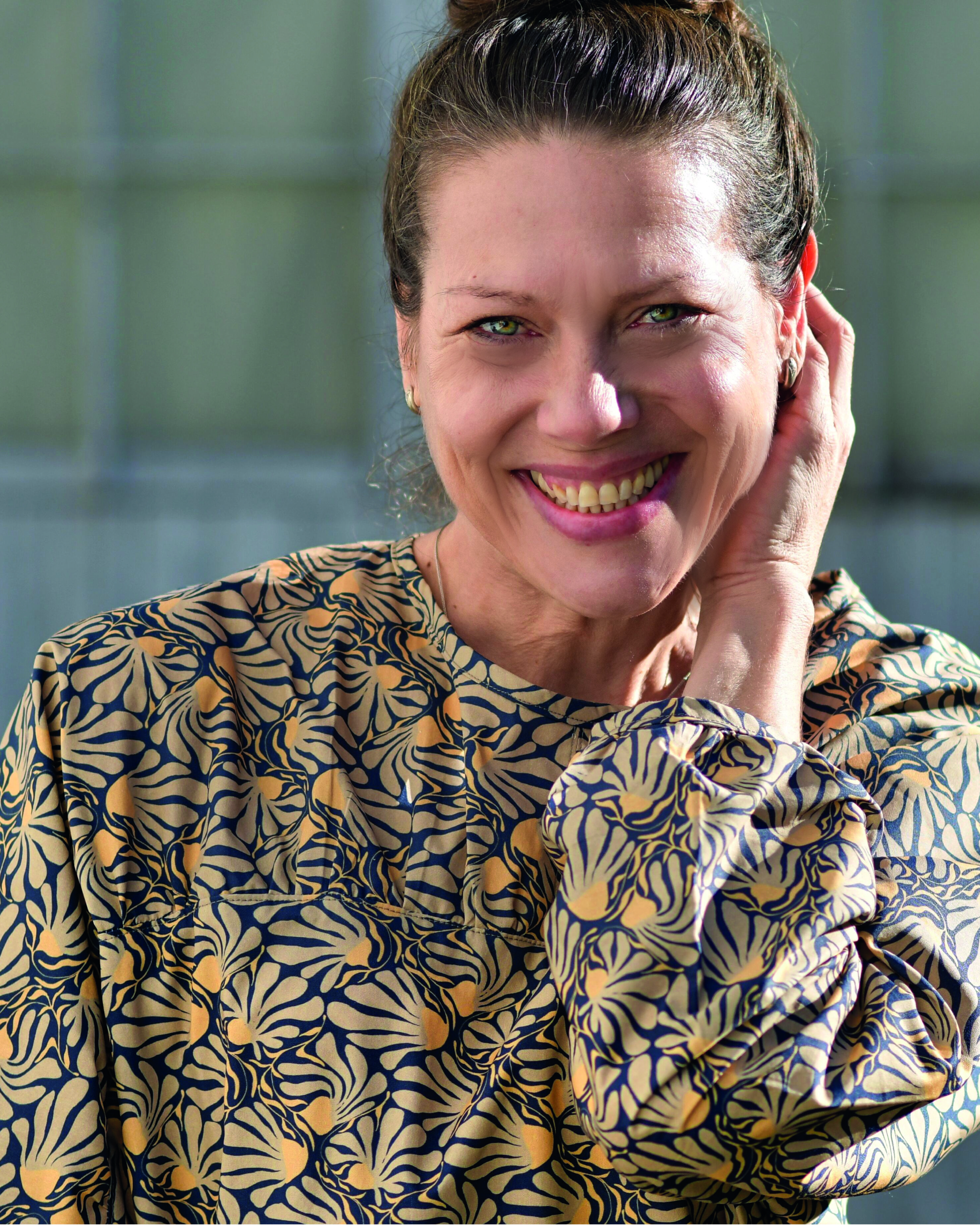 Bio Stoff - Florelie Beige von Sanktwerk in beige