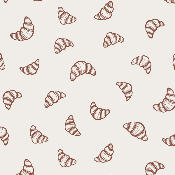 Bio Stoff  - Bonjour Croissants braun