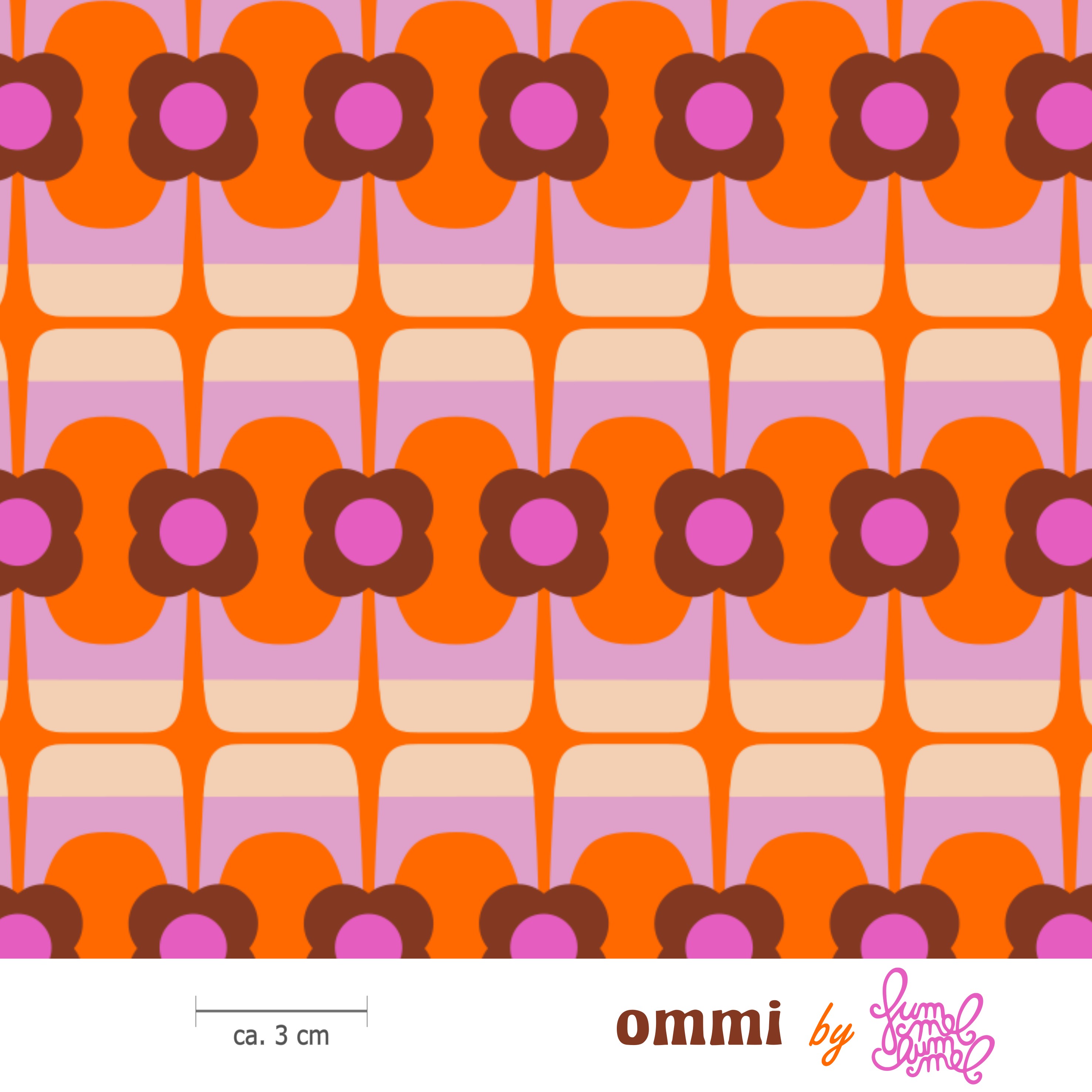 Bio Stoff - Ommi Orange von Fummelhummel in orange