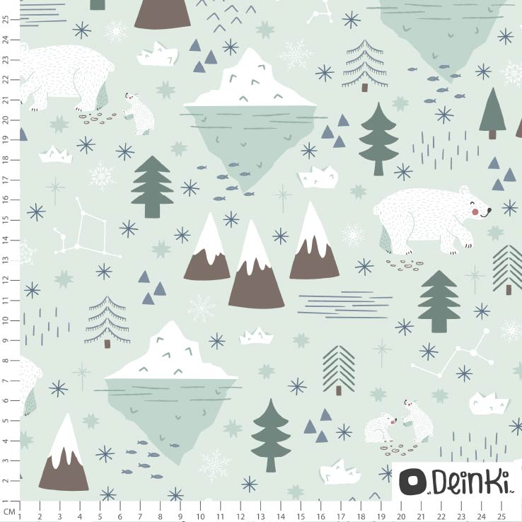 Bio Stoff - Eisbaer in der Arktis mint