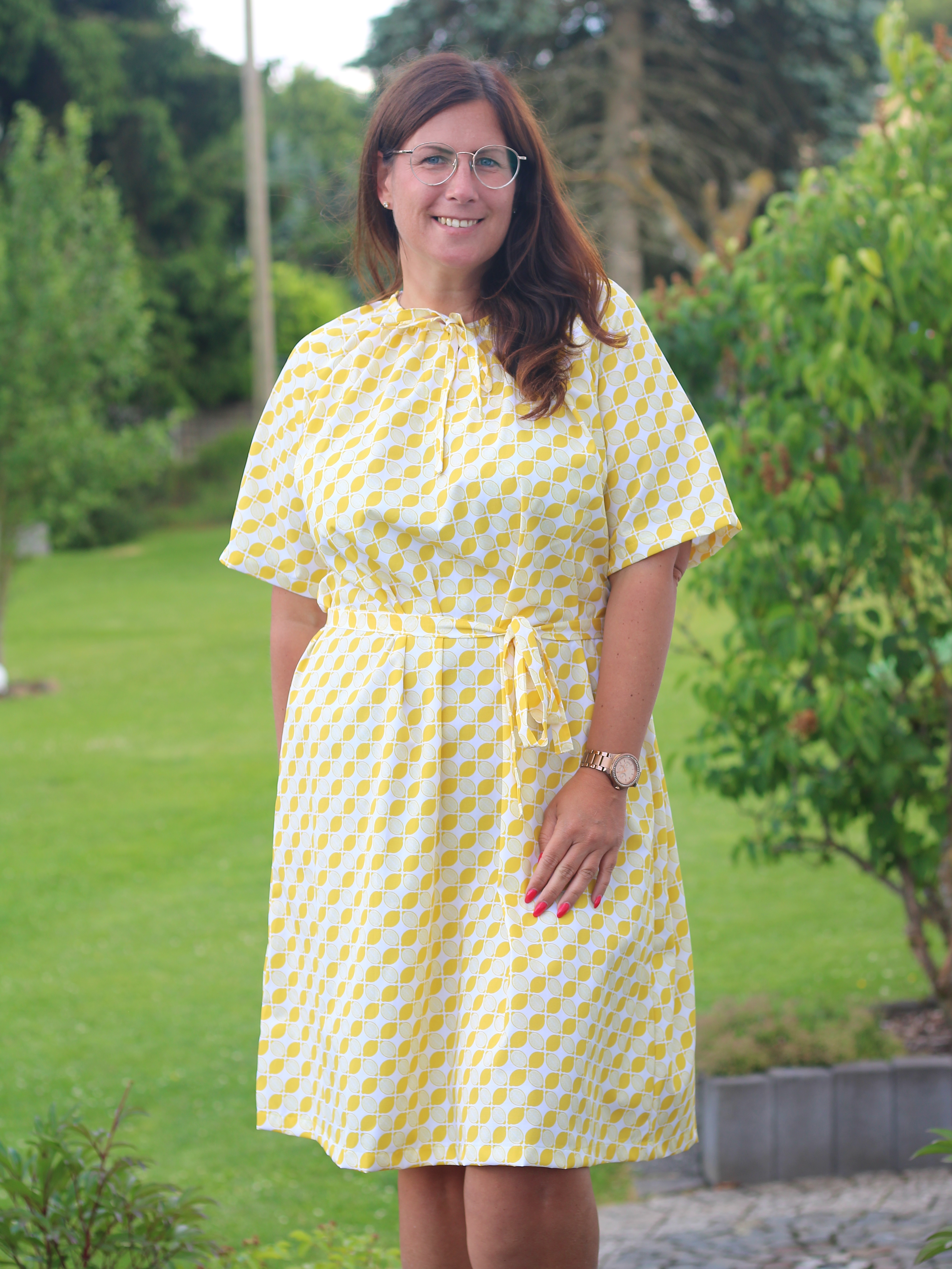 Organic Fabric - Limoncella Grid