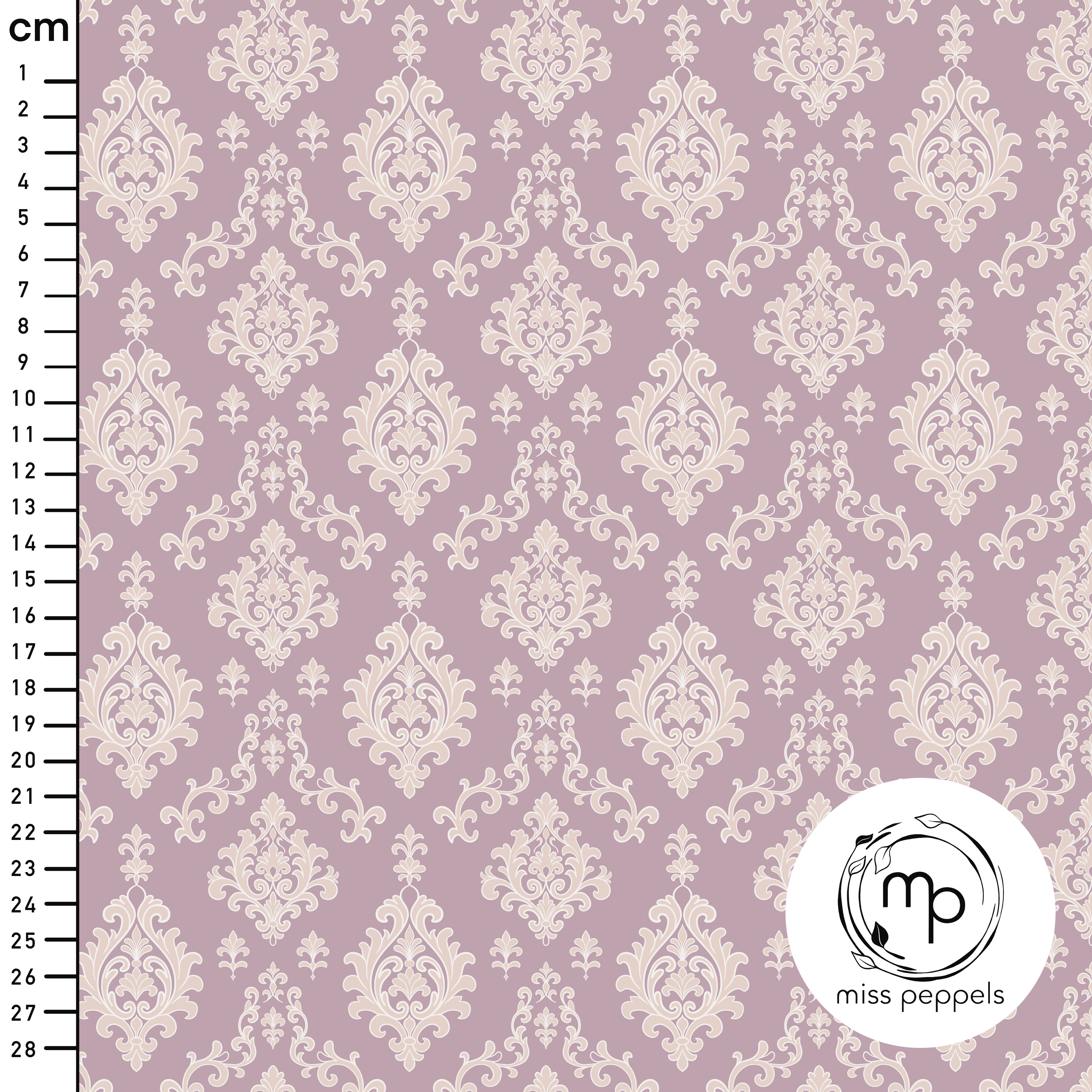 Bio Stoff - Ornament mauve