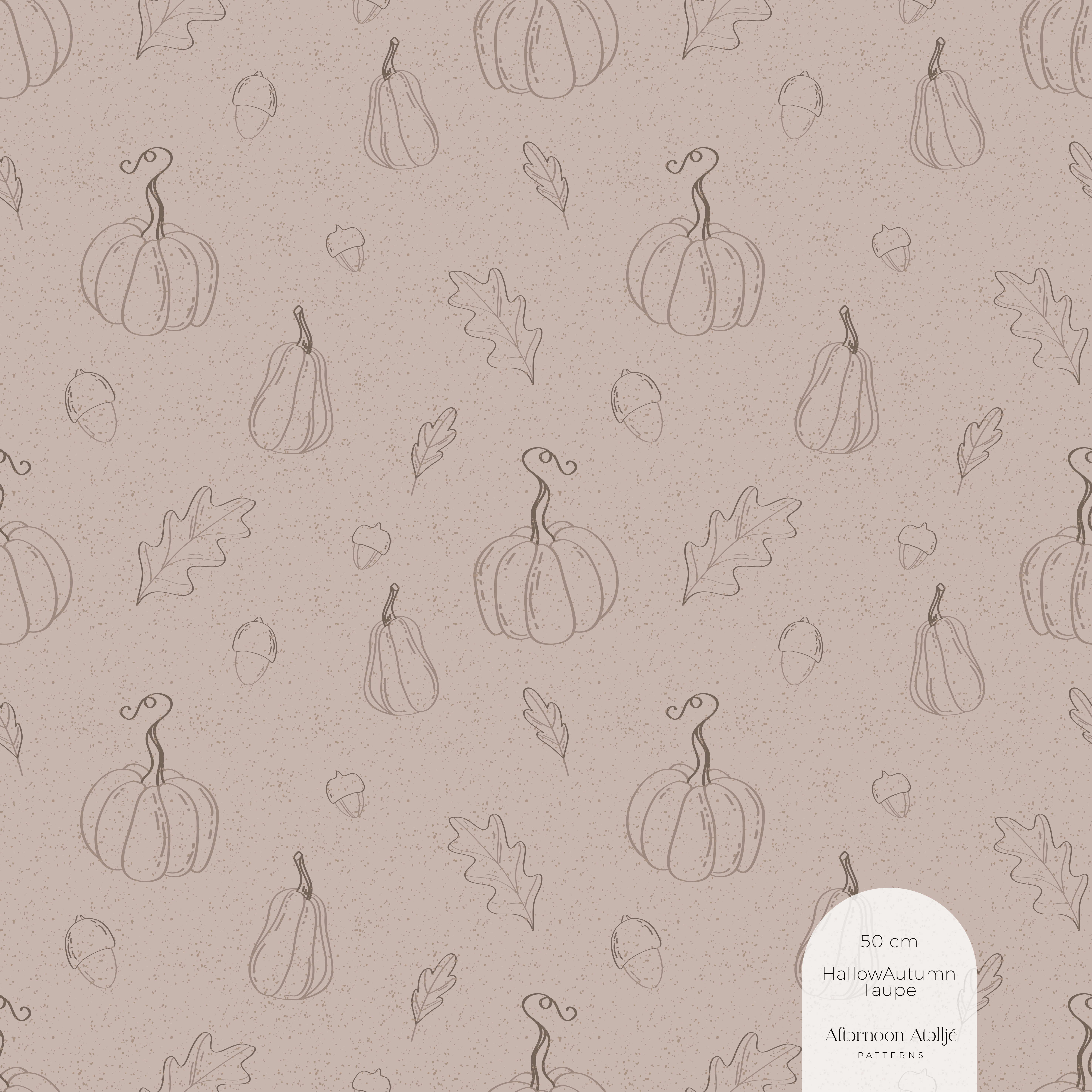 Bio Fabric - Hallow Autumn Taupe by Afternoon Atellje in beige