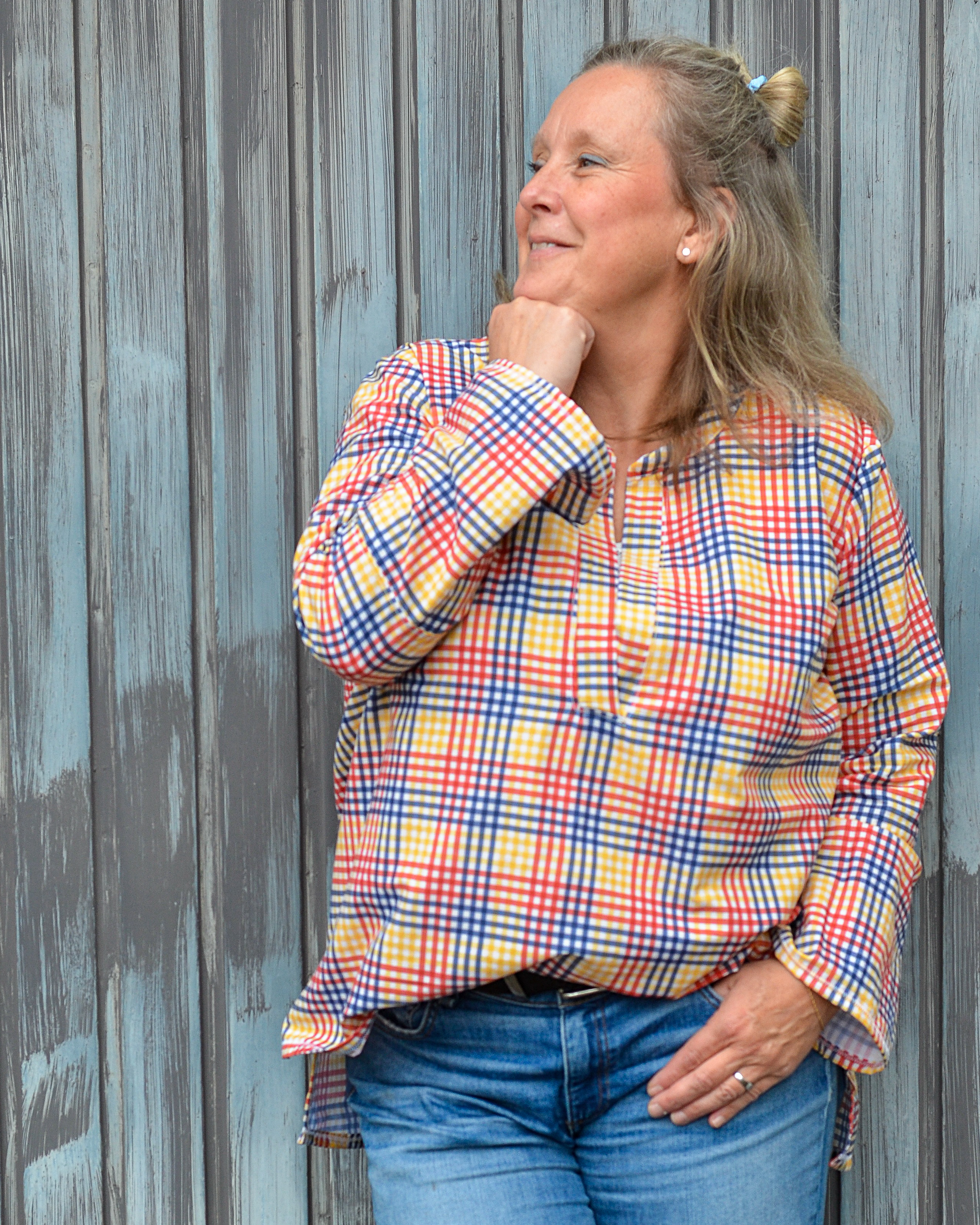 Bio Stoff  - Cozy Vichy Plaid blau - Alexandra Weise