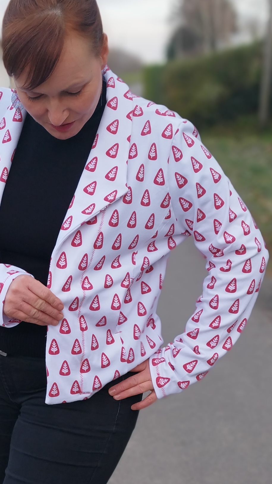 Bio Fabric - Scandi Trees black