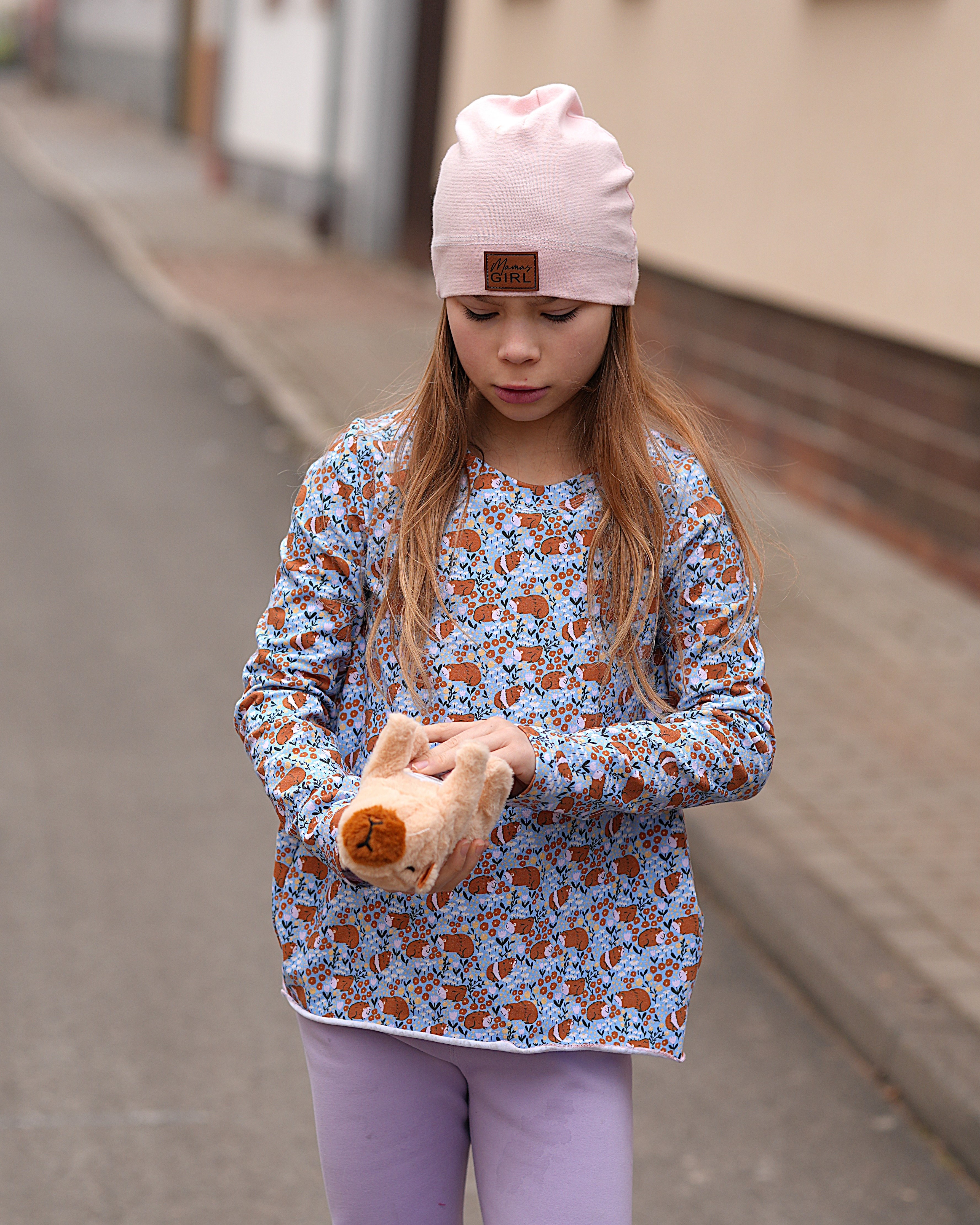 Organic Fabric  - Guinea Garden Skyblue