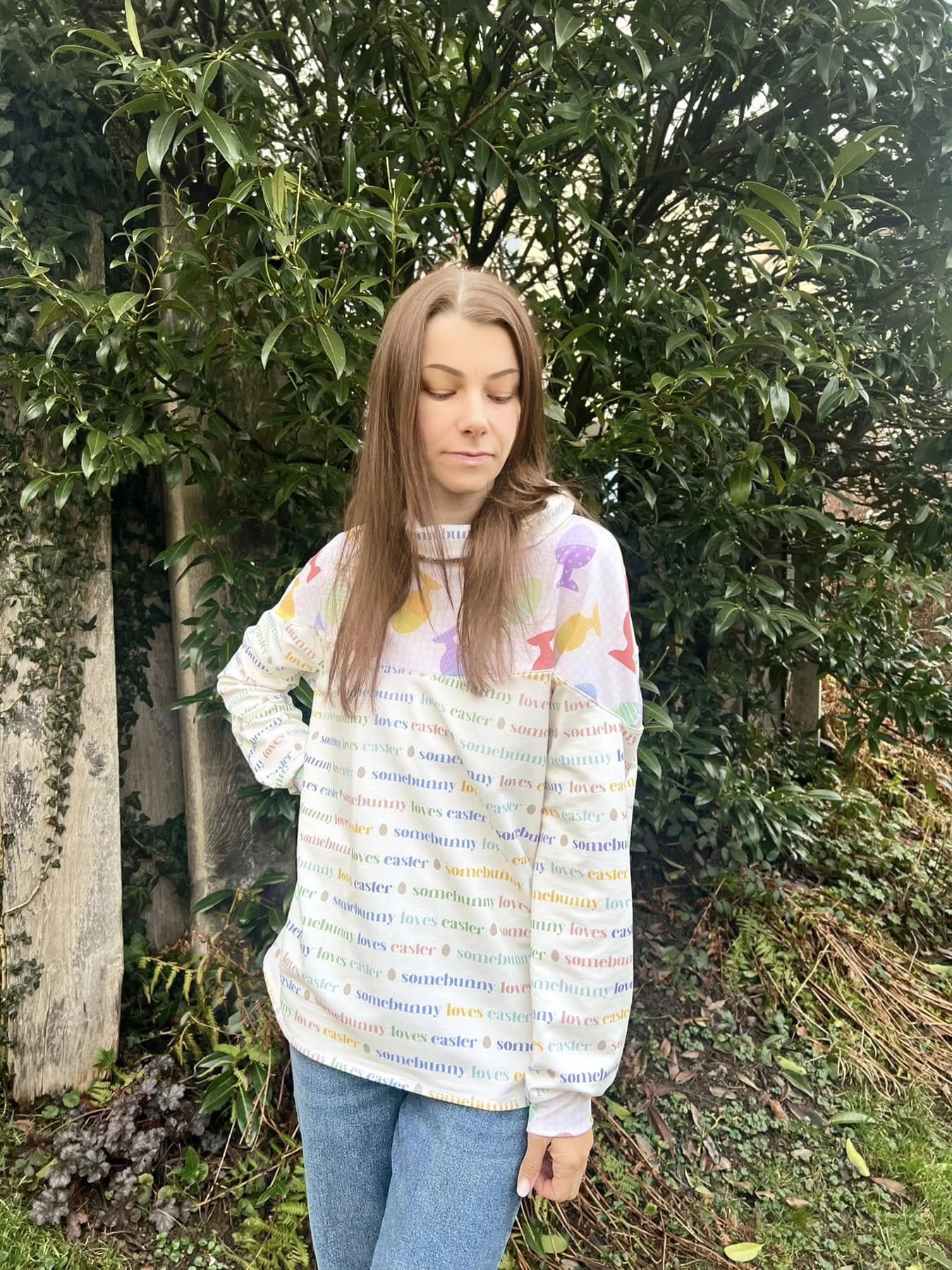 Bio Canvas Stoff  -  Ostereier  - PetraCoumans, Ostern, bunt, 100% Bio-Baumwolle