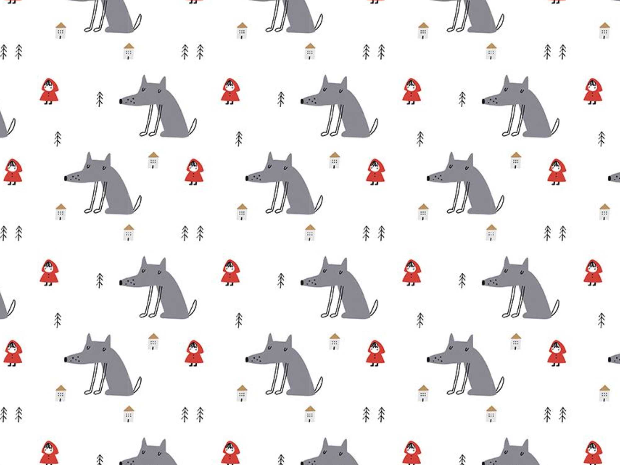Little Red Riding Hood Wolf, Webware | Cotton | Little-Red-Riding-Hood